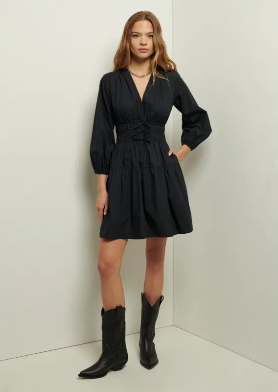 Emma V-Neck Dress - Black sold by Derek Lam