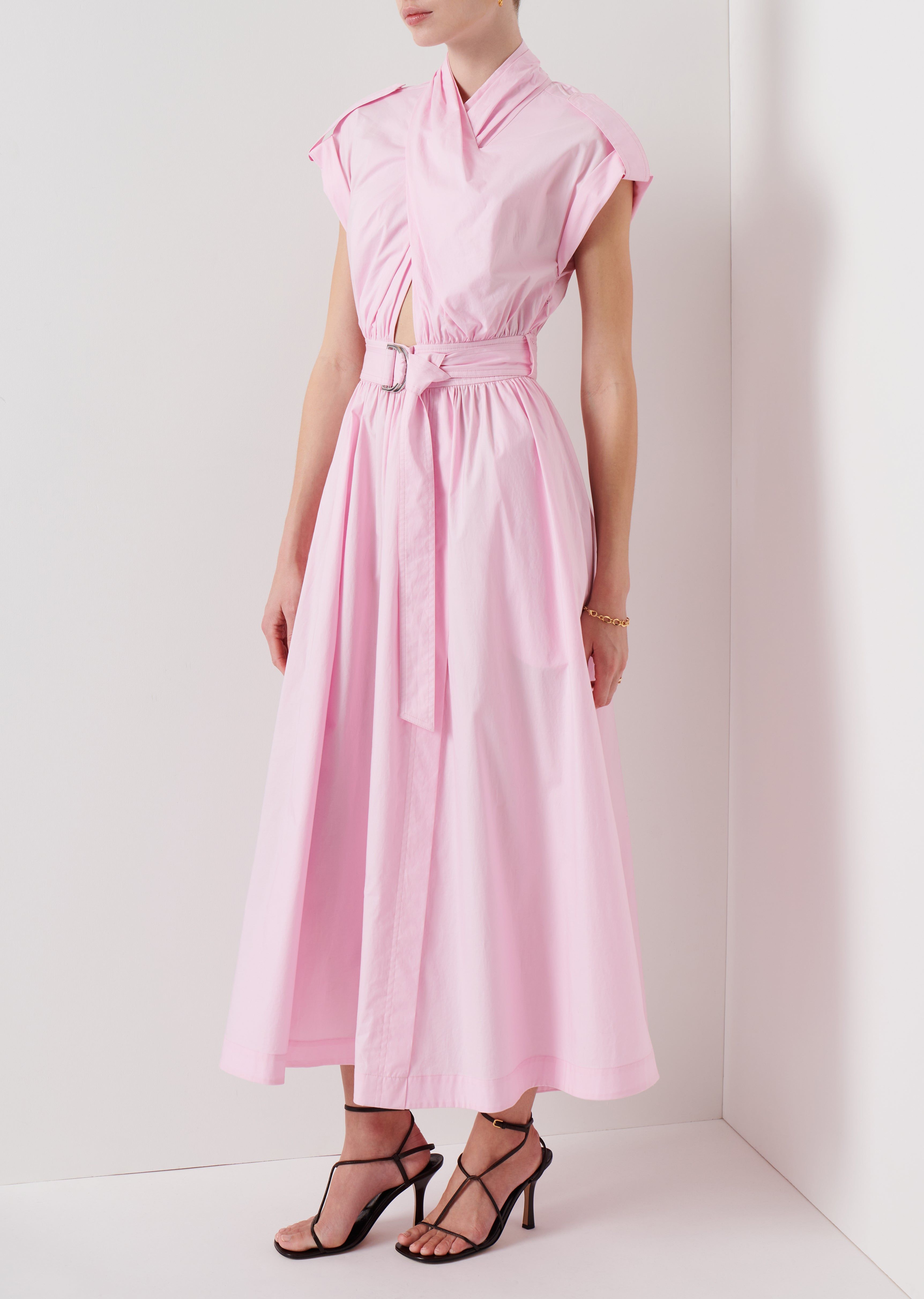 Celeste Wrap Dress - Pale Pink sold by Derek Lam product image thumbnail 3