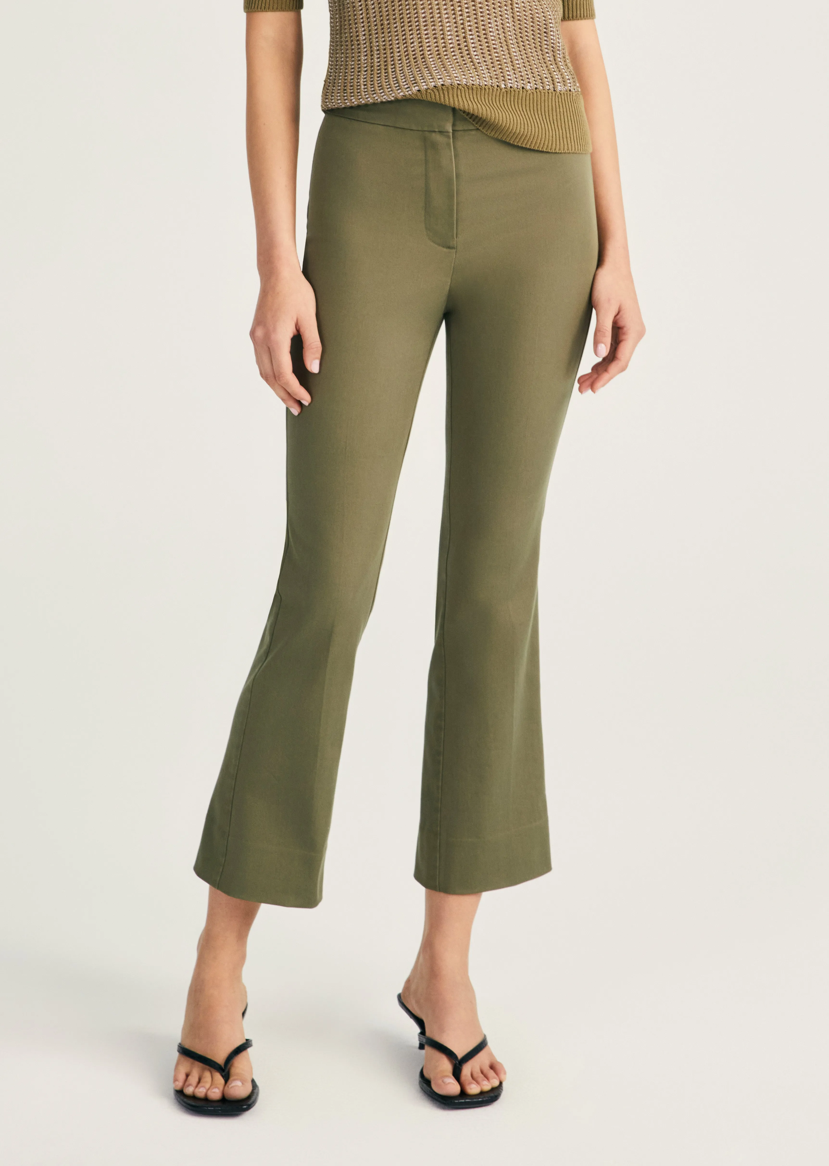 Crosby Cropped Flare Pant - Fatigue sold by Derek Lam product image thumbnail 2