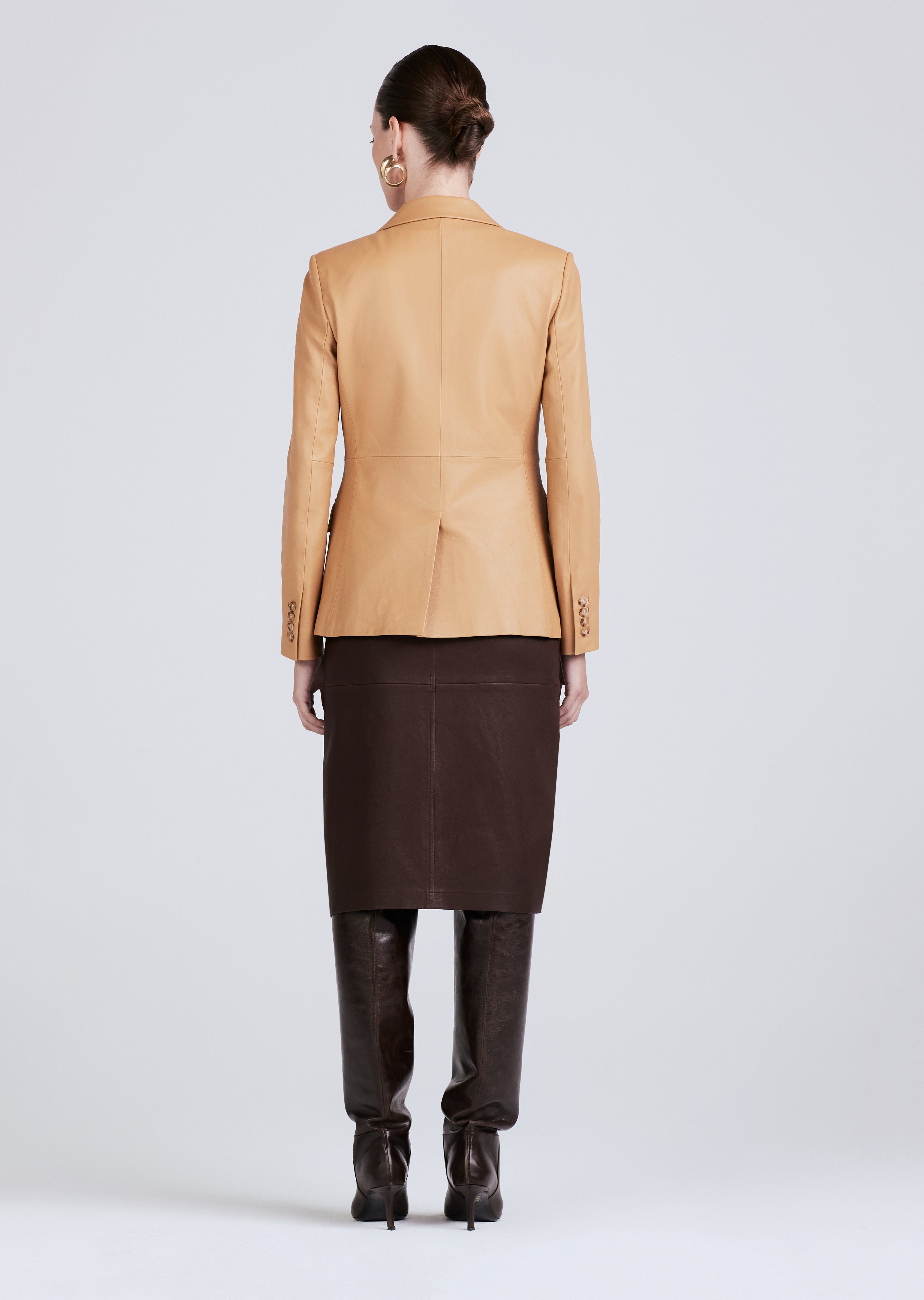 Arthur Double Breasted Jacket - Honey Gold sold by Derek Lam product image thumbnail 3