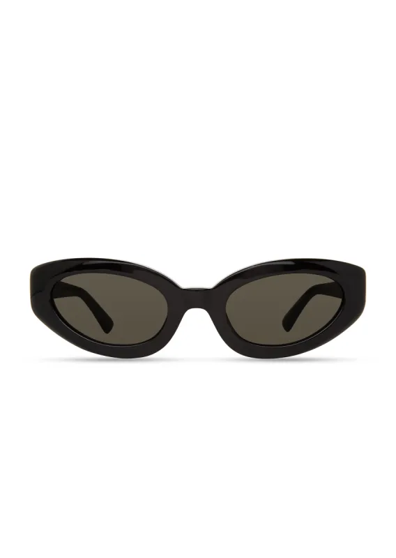 Vesper Narrow Cat Eye Sunglasses - Black-Grey sold by Derek Lam
