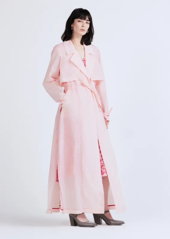 Lexis Trench Coat - Pink Dogwood sold by Derek Lam