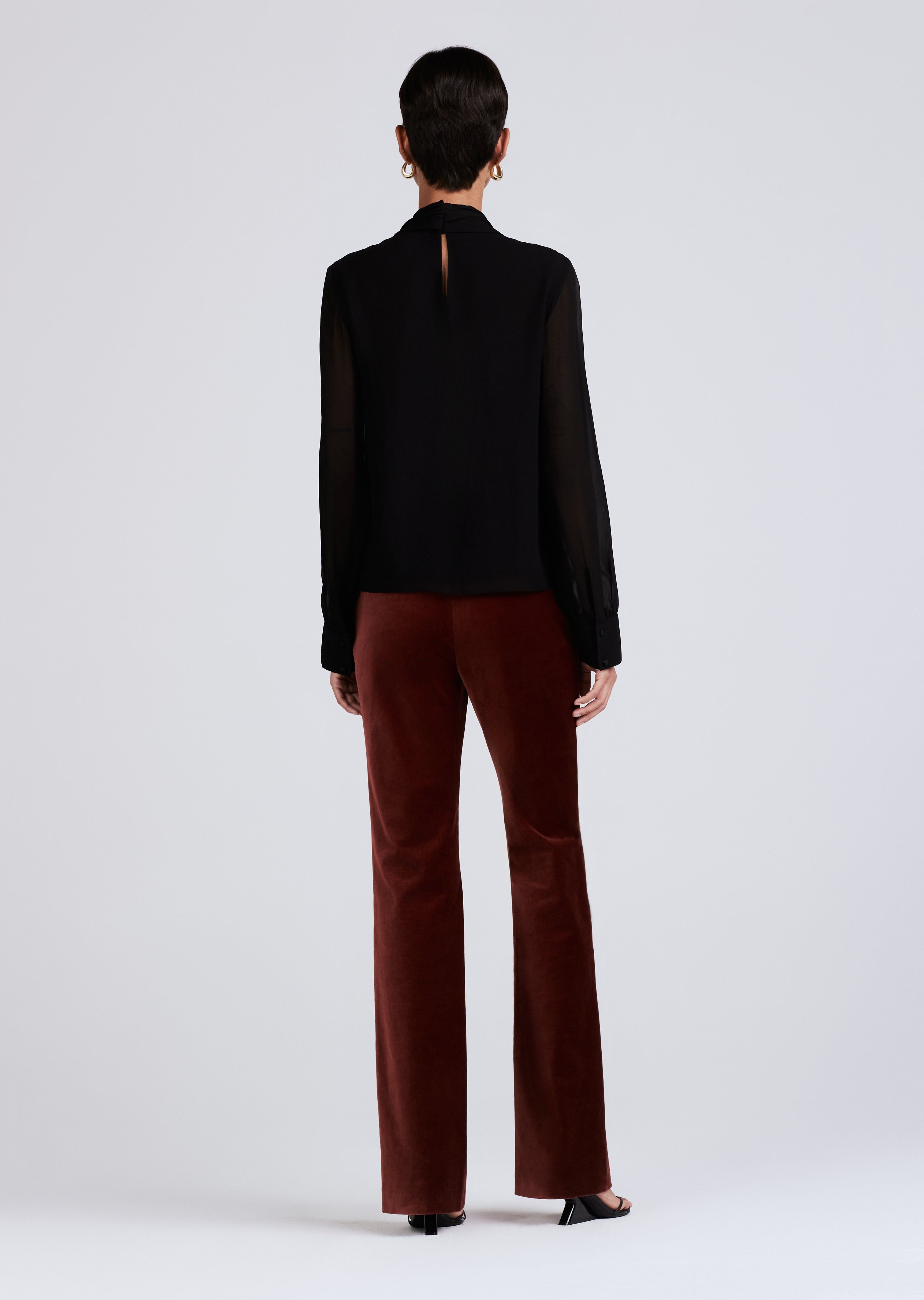 Valentine Neck Tie Blouse - Black sold by Derek Lam product image thumbnail 3