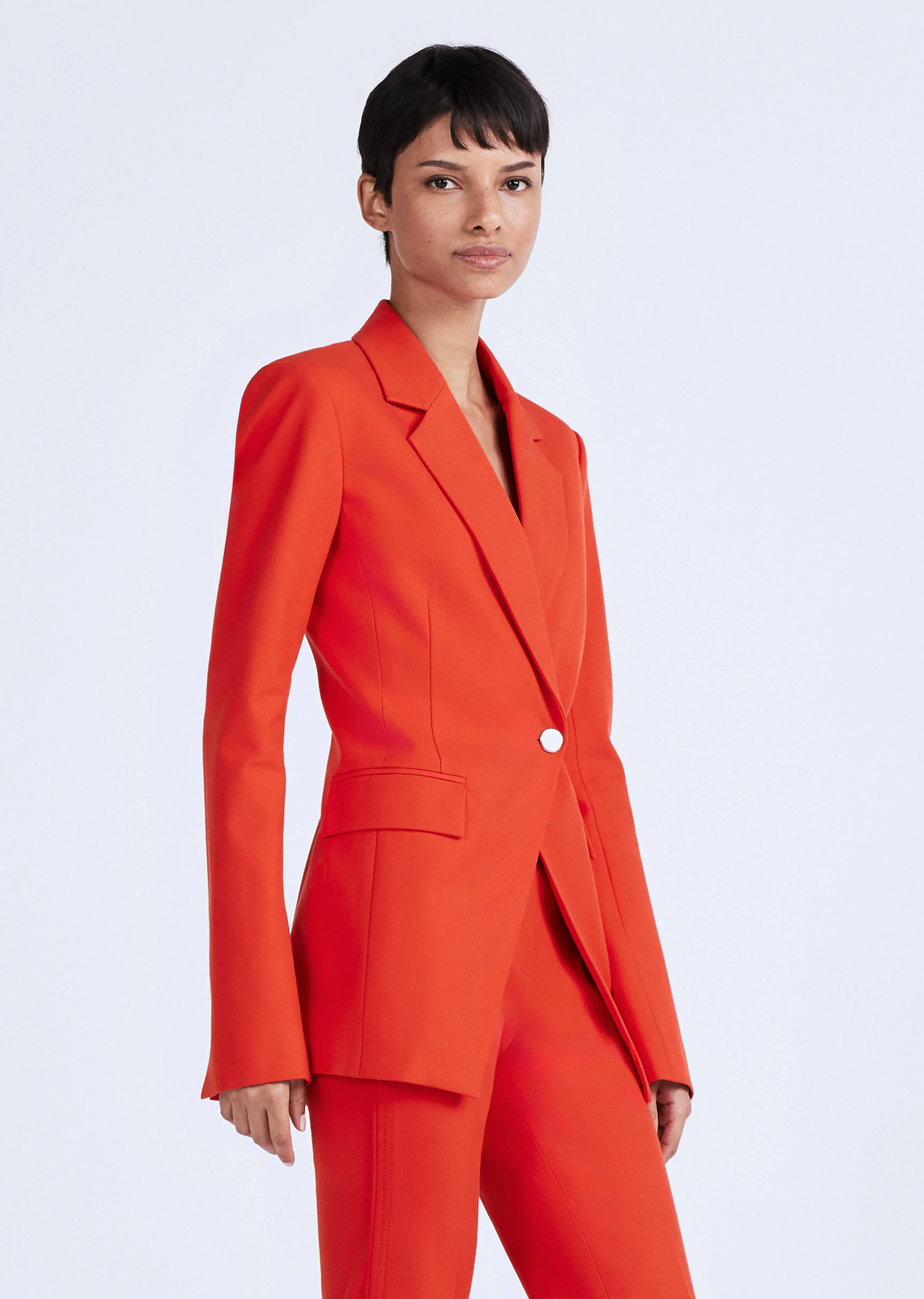 Noah Single Breasted Jacket - Vermillion sold by Derek Lam product image thumbnail 2
