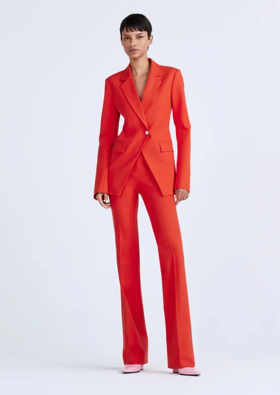 Noah Single Breasted Jacket - Vermillion sold by Derek Lam
