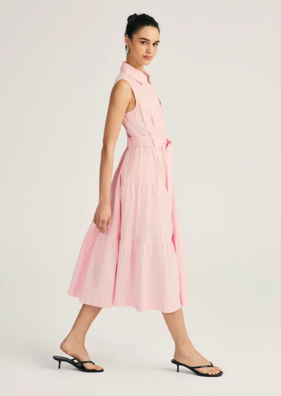 Florence Sleeveless Shirt Dress - Primrose sold by Derek Lam