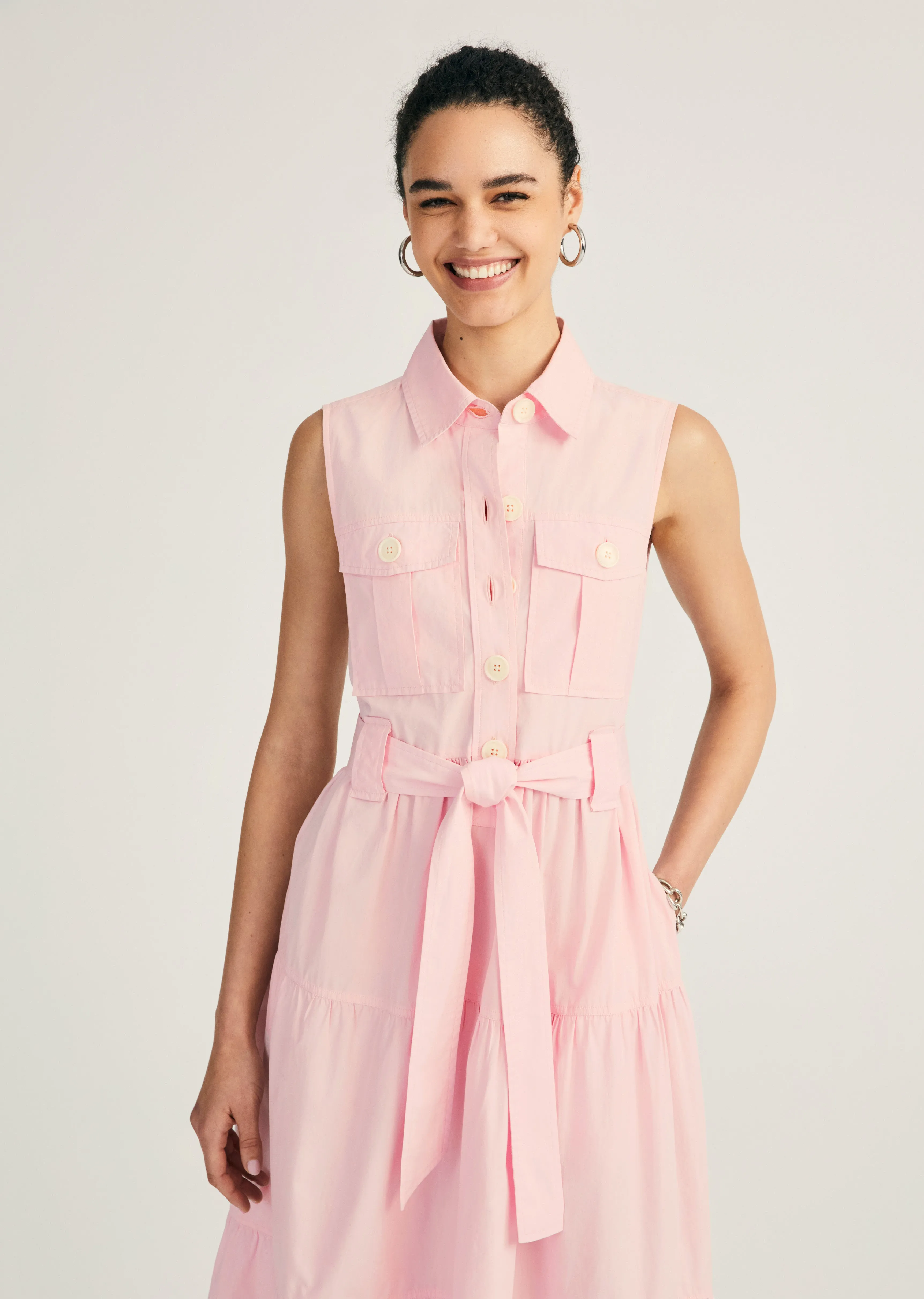 Florence Sleeveless Shirt Dress - Primrose sold by Derek Lam product image thumbnail 3