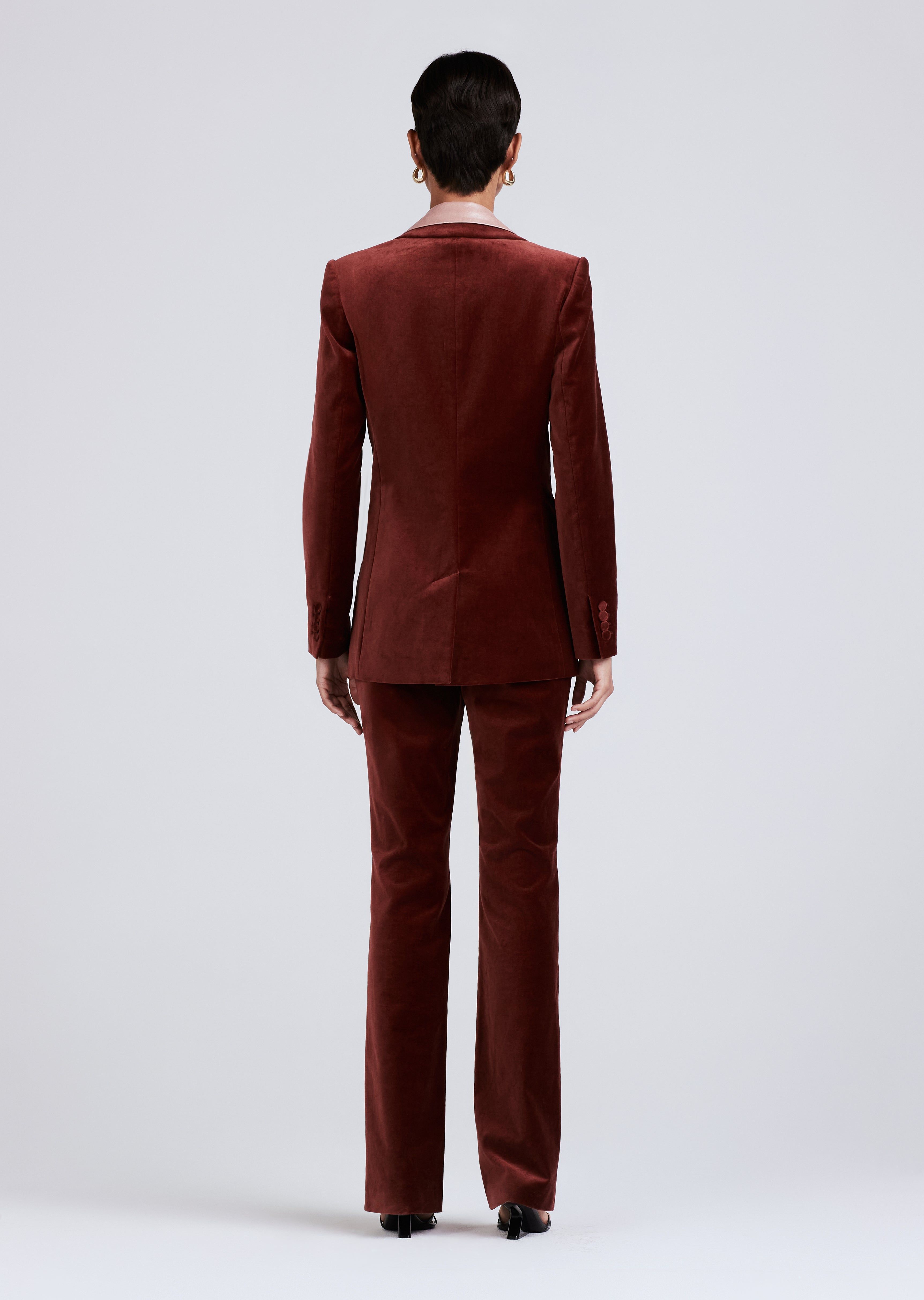 Balton Single Breasted Blazer - Mahogany sold by Derek Lam product image thumbnail 3