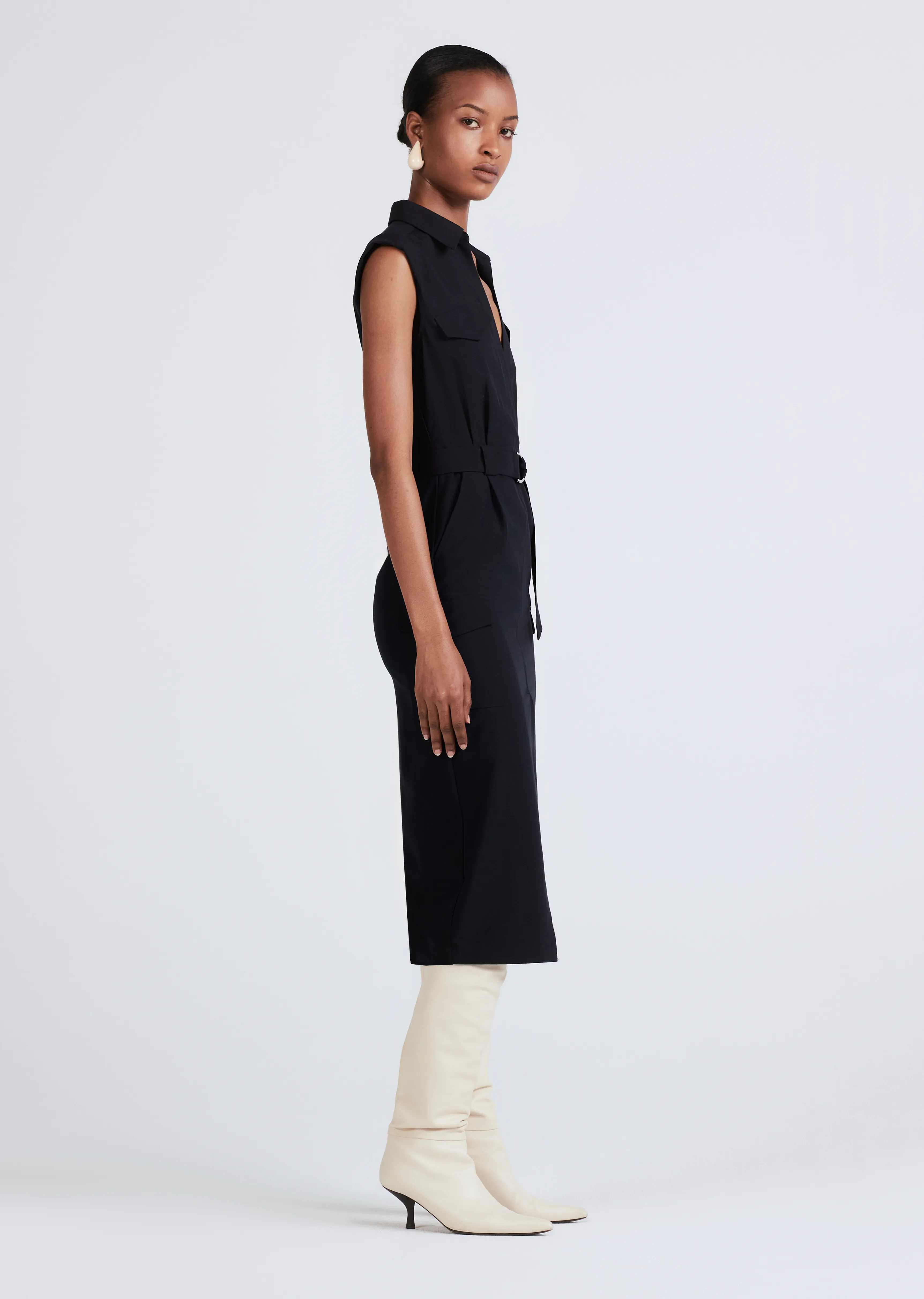 Lucy Utility Shirtdress - Midnight sold by Derek Lam product image thumbnail 2