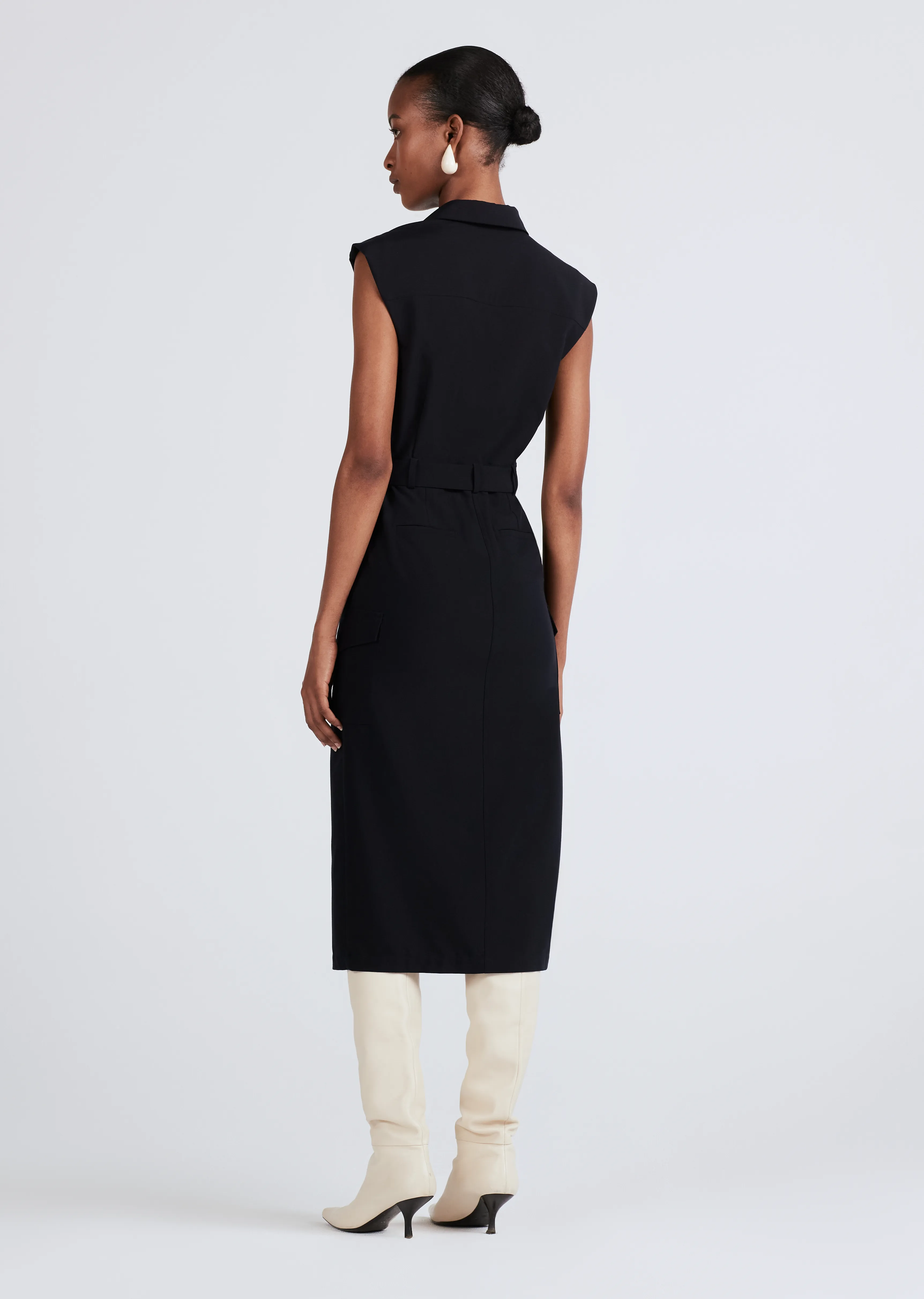Lucy Utility Shirtdress - Midnight sold by Derek Lam product image thumbnail 3