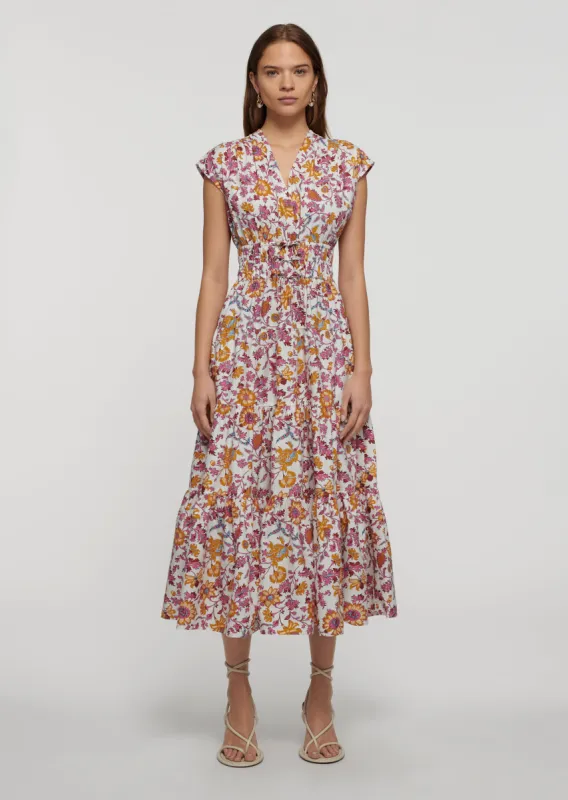 Fatima A-Line Dress - Marigold-Lilac sold by Derek Lam