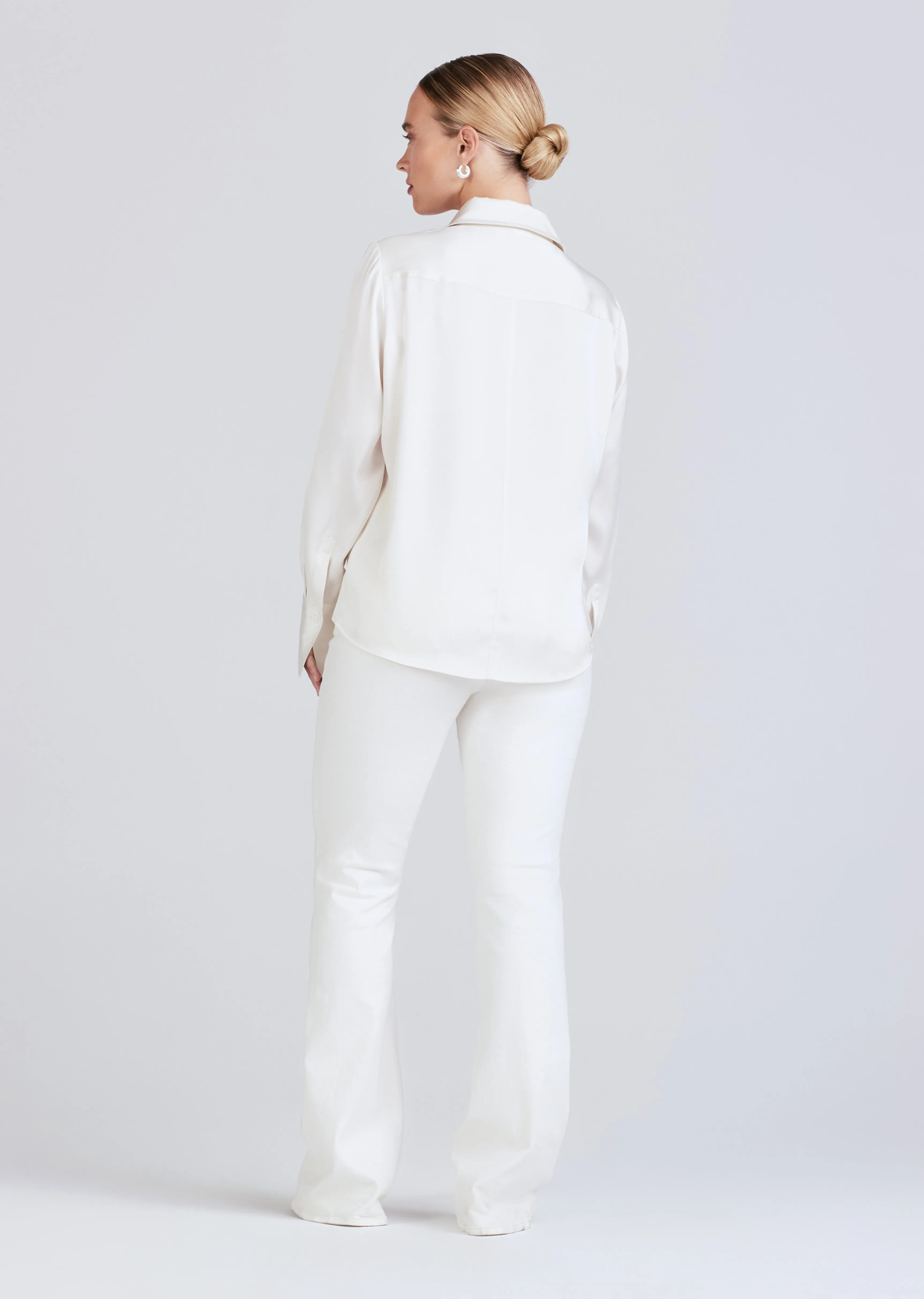 Lorena Button Down Blouse - Ivory sold by Derek Lam product image thumbnail 4