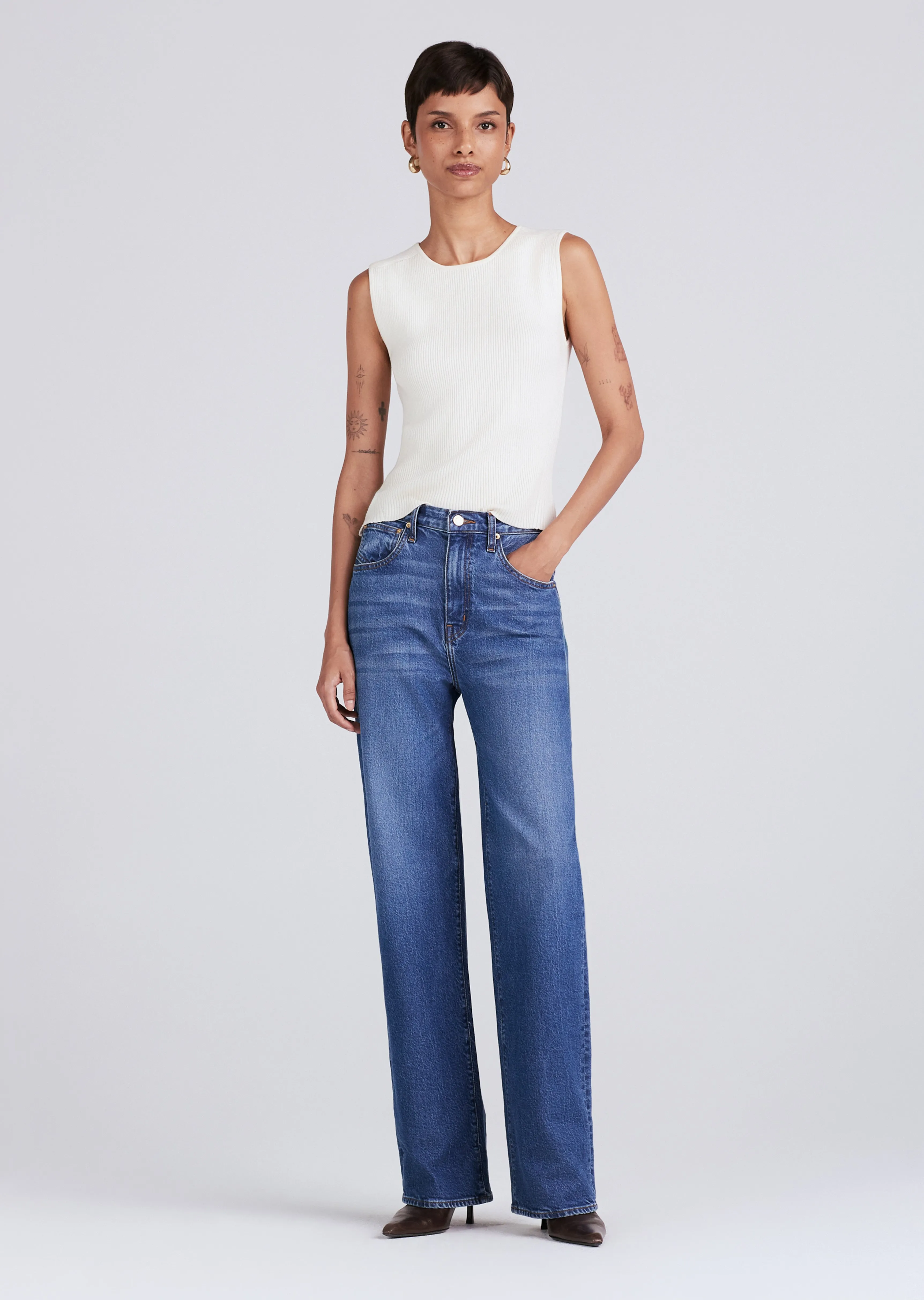 Faye High Rise Tailored Wide Leg - Mercer sold by Derek Lam