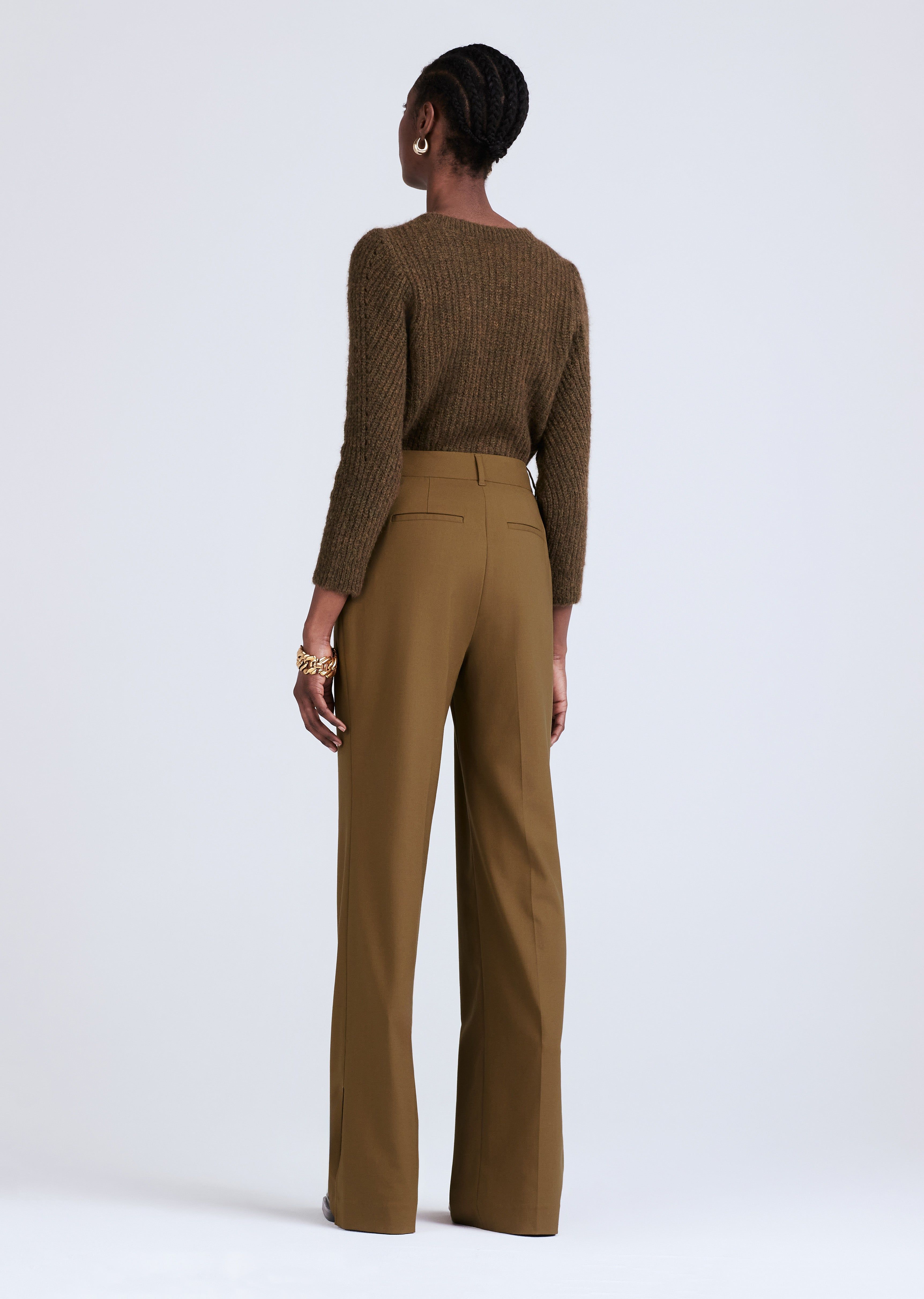 Calypso Pleated Slit Trousers sold by Derek Lam product image thumbnail 3