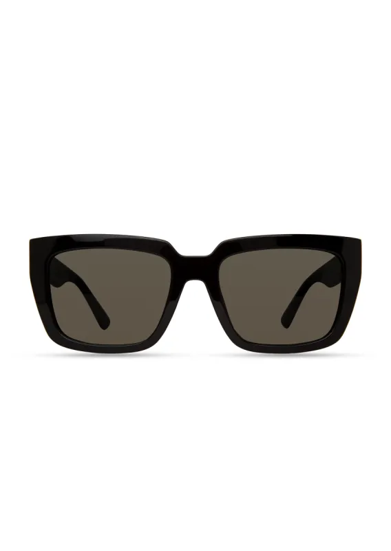Aero Square Oversized Sunglasses - Black-Grey sold by Derek Lam
