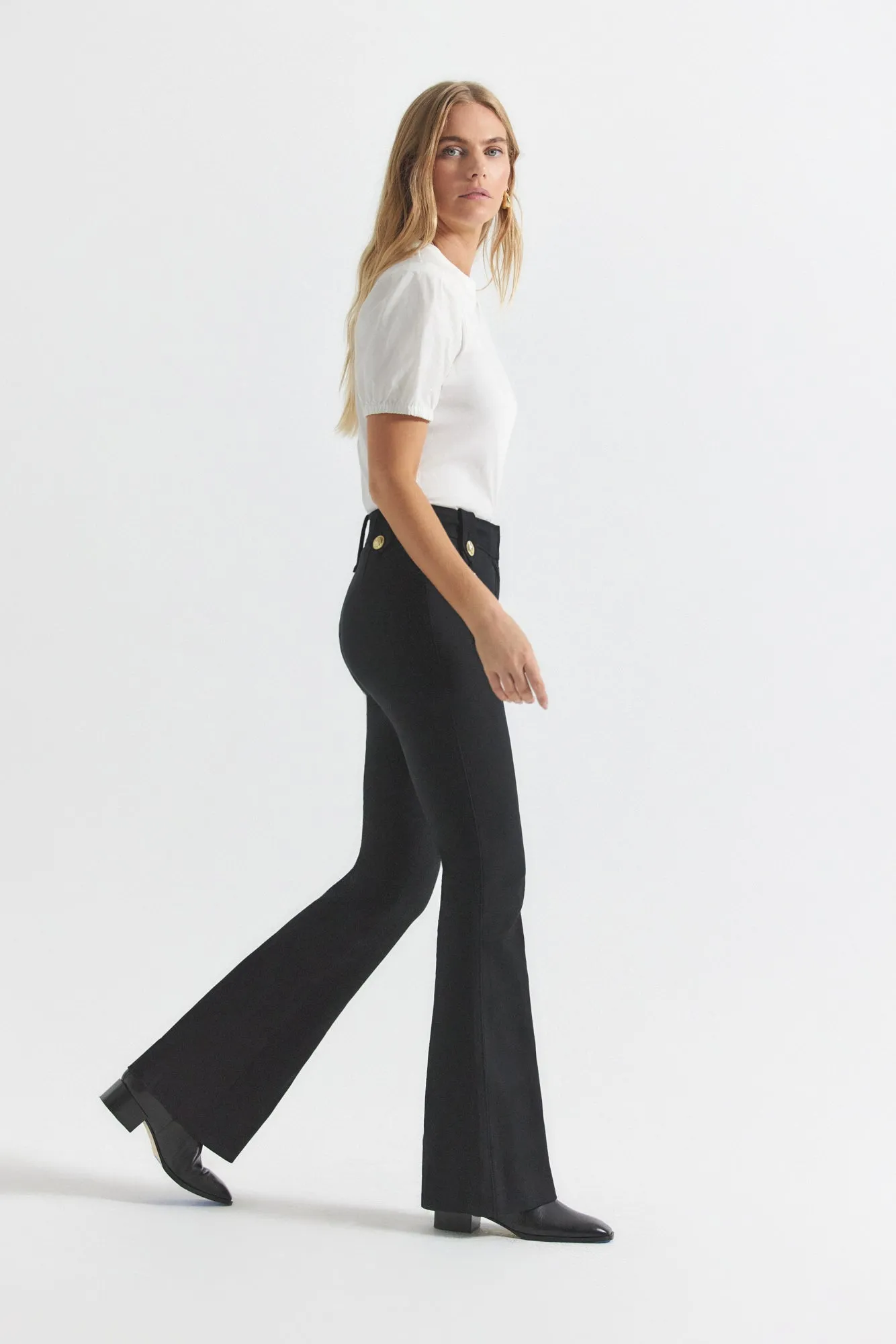 Robertson Flare Trousers - Black sold by Derek Lam product image thumbnail 2