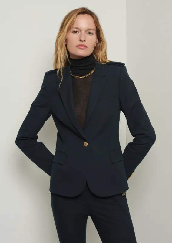 Arthur Single Breasted Jacket - Midnight sold by Derek Lam