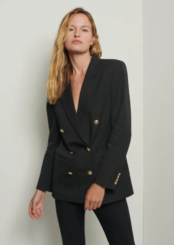 Walter Double Breasted Jacket - Black sold by Derek Lam