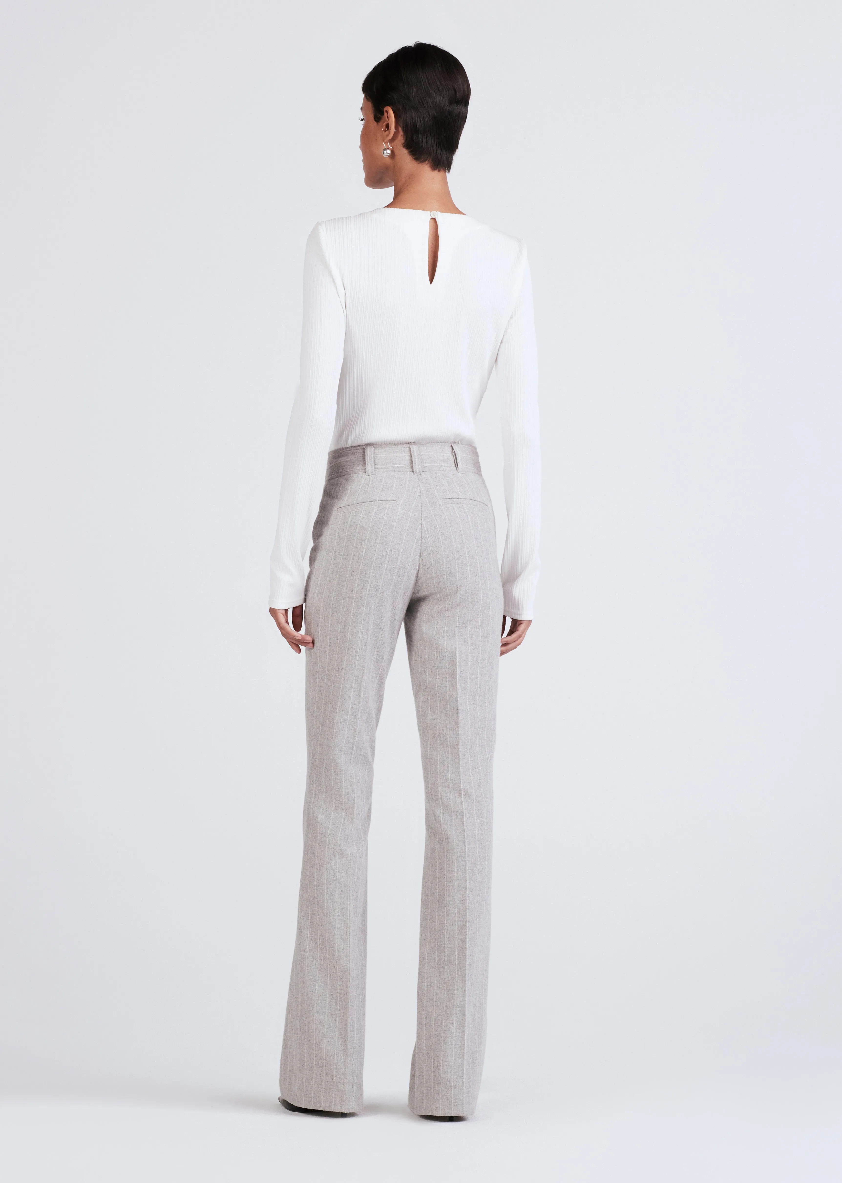 Robertson Flare Trouser - Grey-White sold by Derek Lam product image thumbnail 5