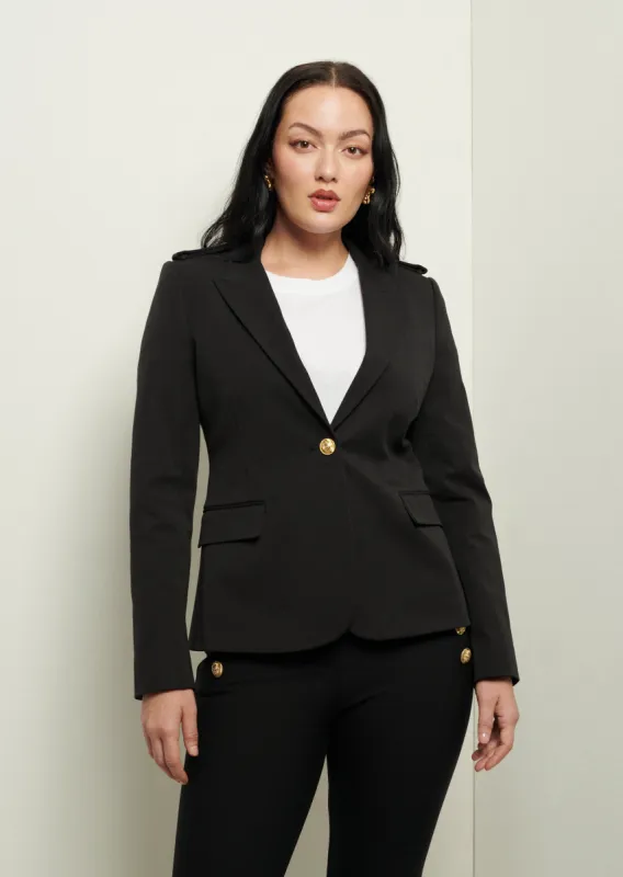 Arthur Single Breasted Jacket - Black sold by Derek Lam