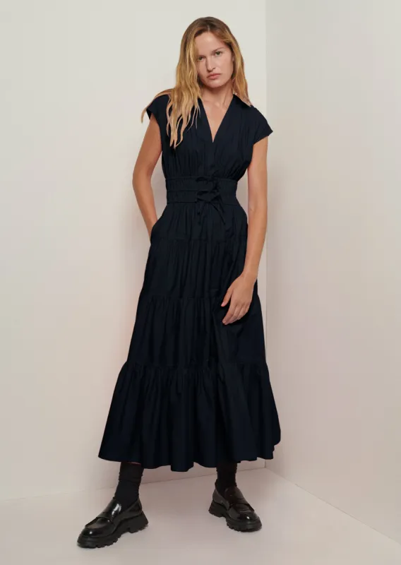 Fatima A-Line Dress - Black sold by Derek Lam