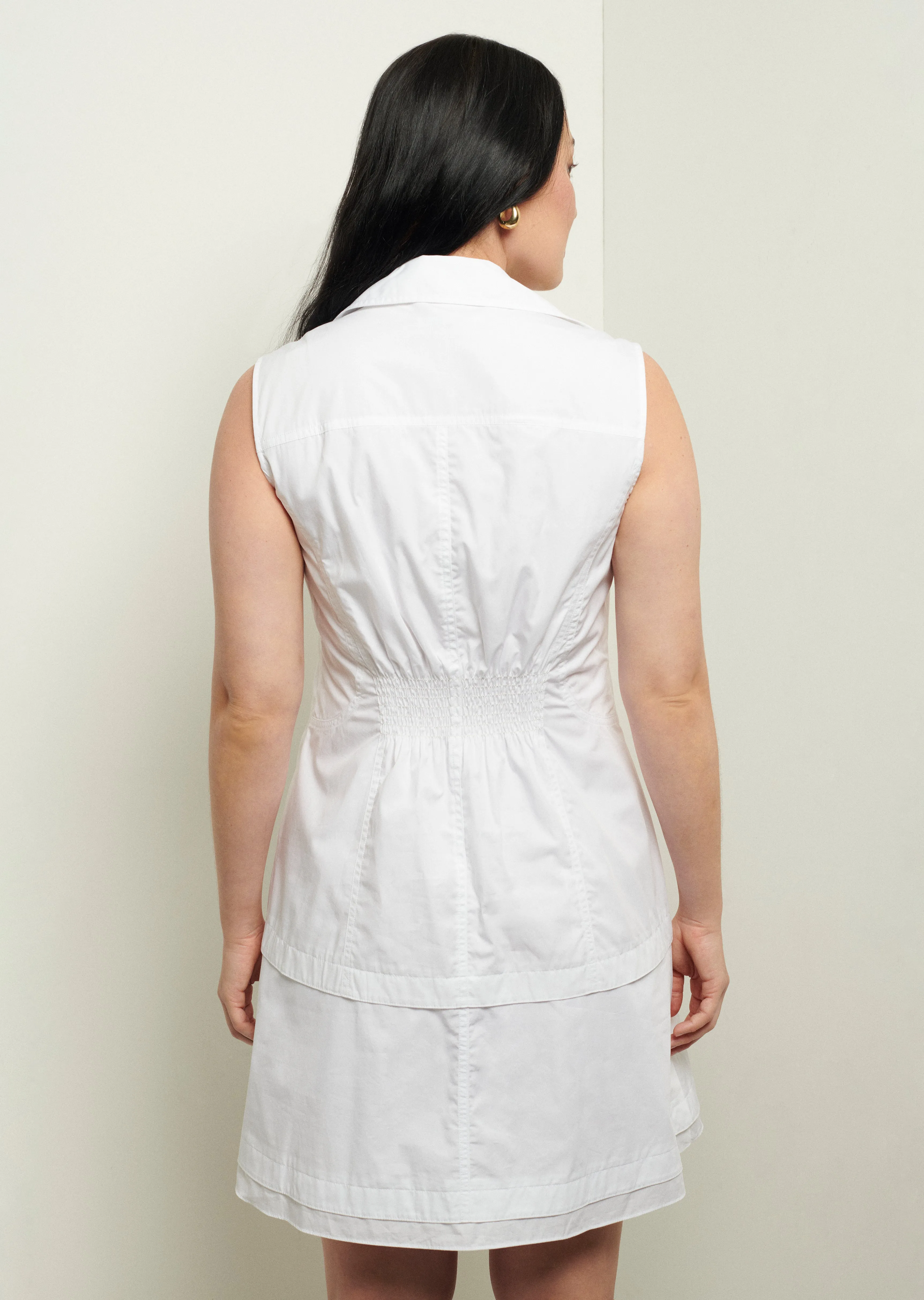 Satina Shirt Dress - White sold by Derek Lam product image thumbnail 4