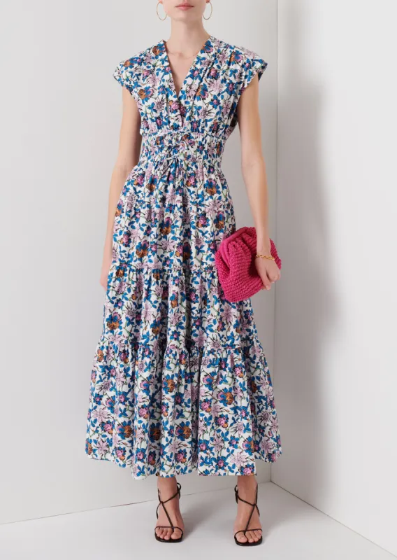 Fatima A-Line Dress - White Multi sold by Derek Lam