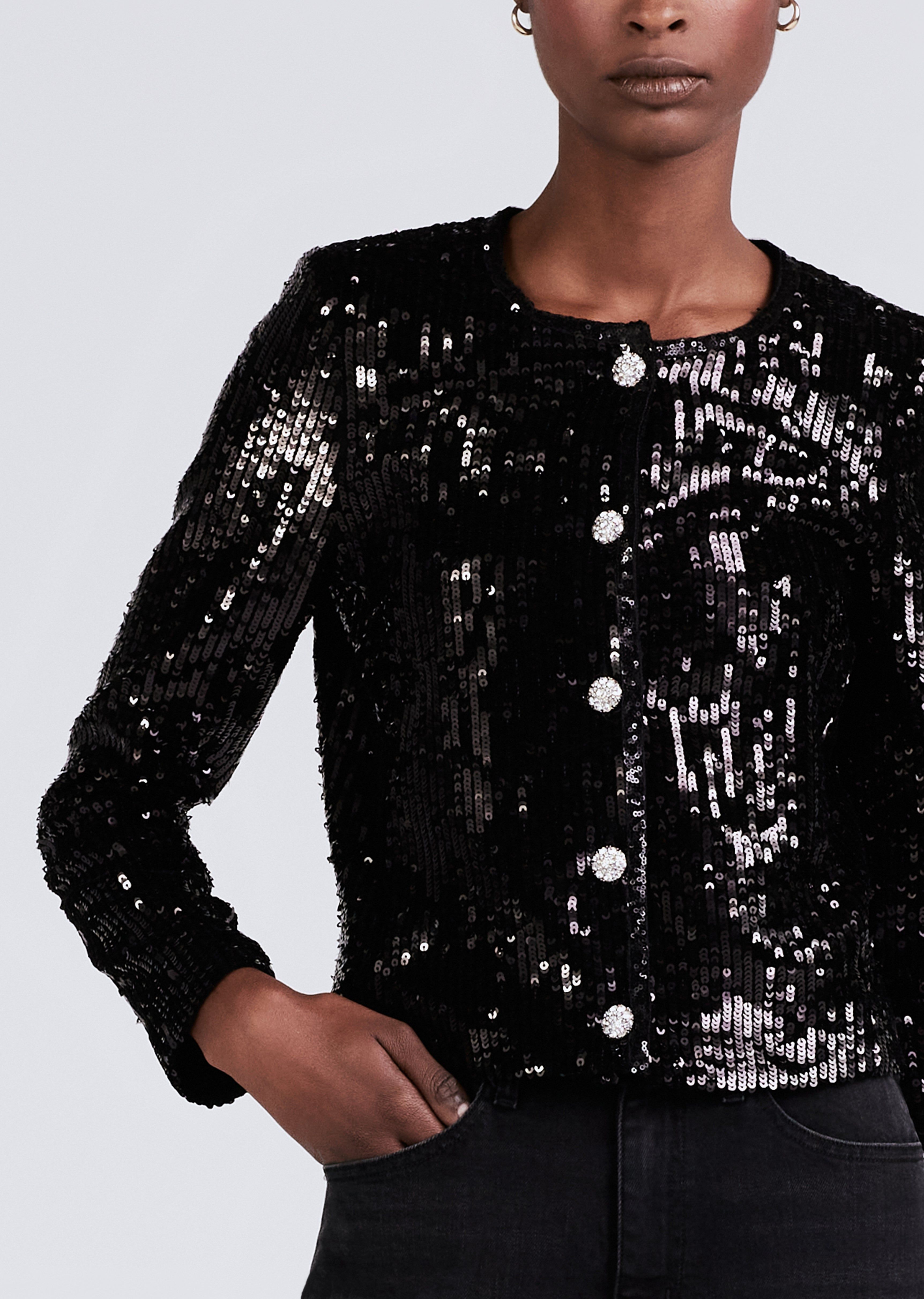 Verretta Sequin Jacket - Black sold by Derek Lam product image thumbnail 4