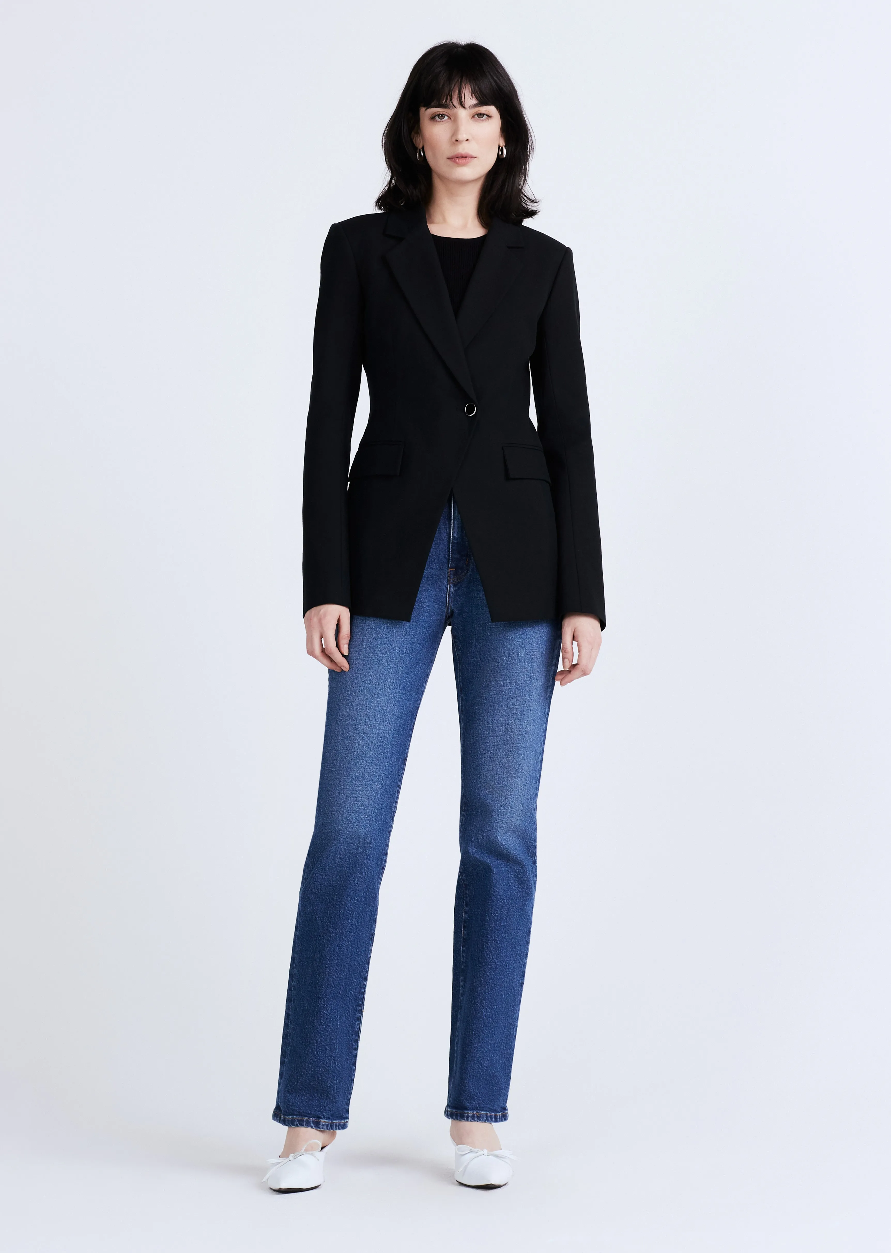 Noah Single Breasted Jacket - Black sold by Derek Lam