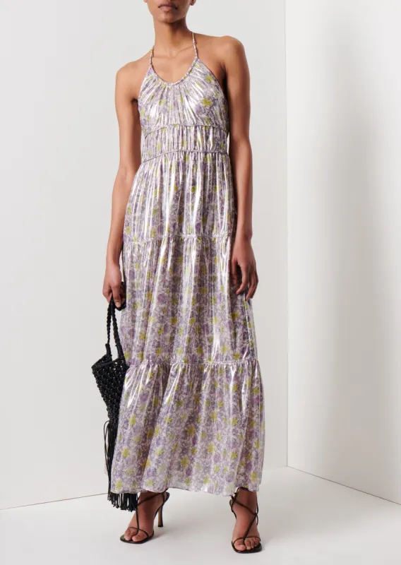 Athena Halter Maxi Dress - Rose Multi sold by Derek Lam