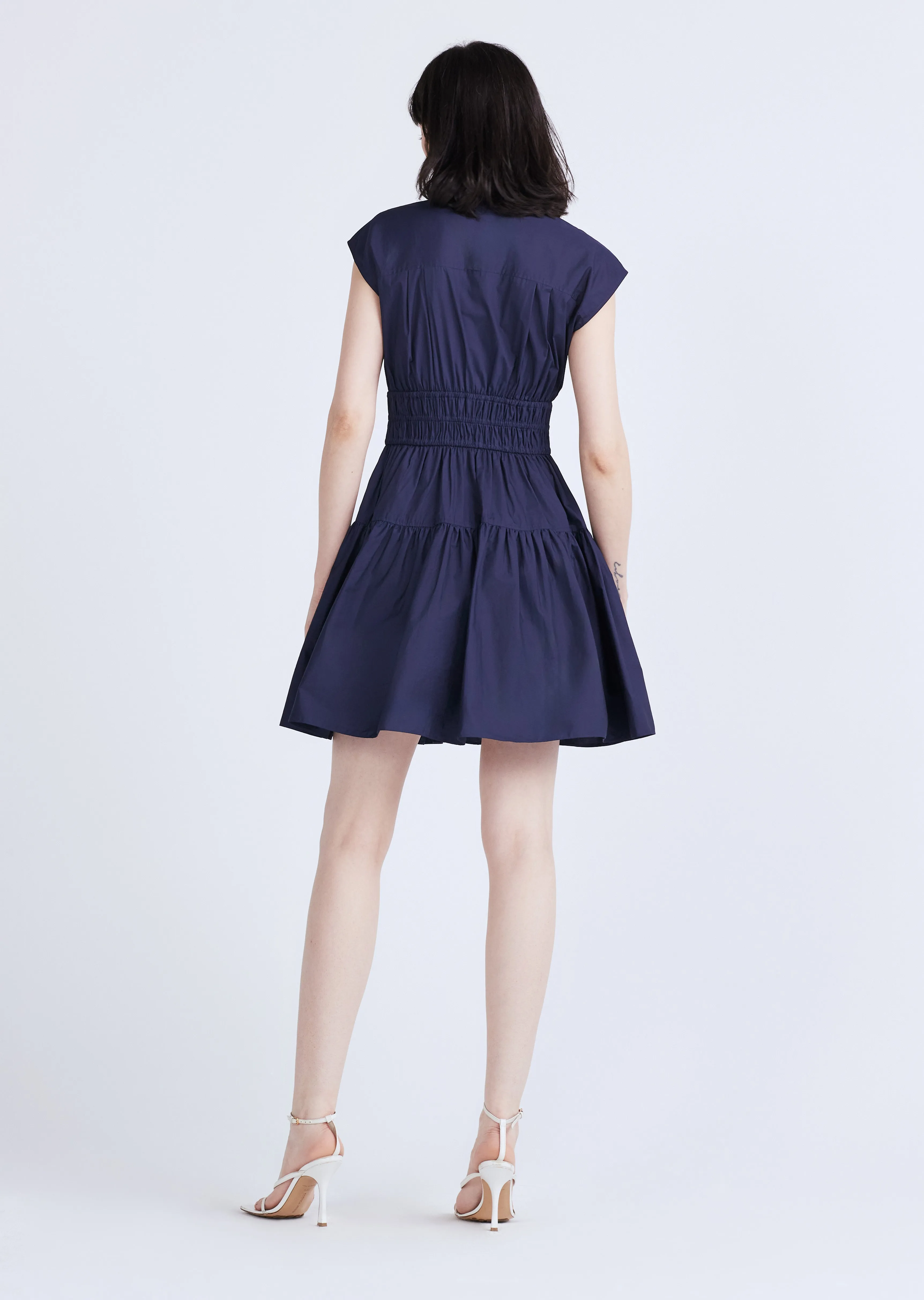 Tora V-Neck Dress - Navy sold by Derek Lam product image thumbnail 3