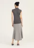 Contro Turtleneck Knit Vest - Grey Melange sold by Derek Lam