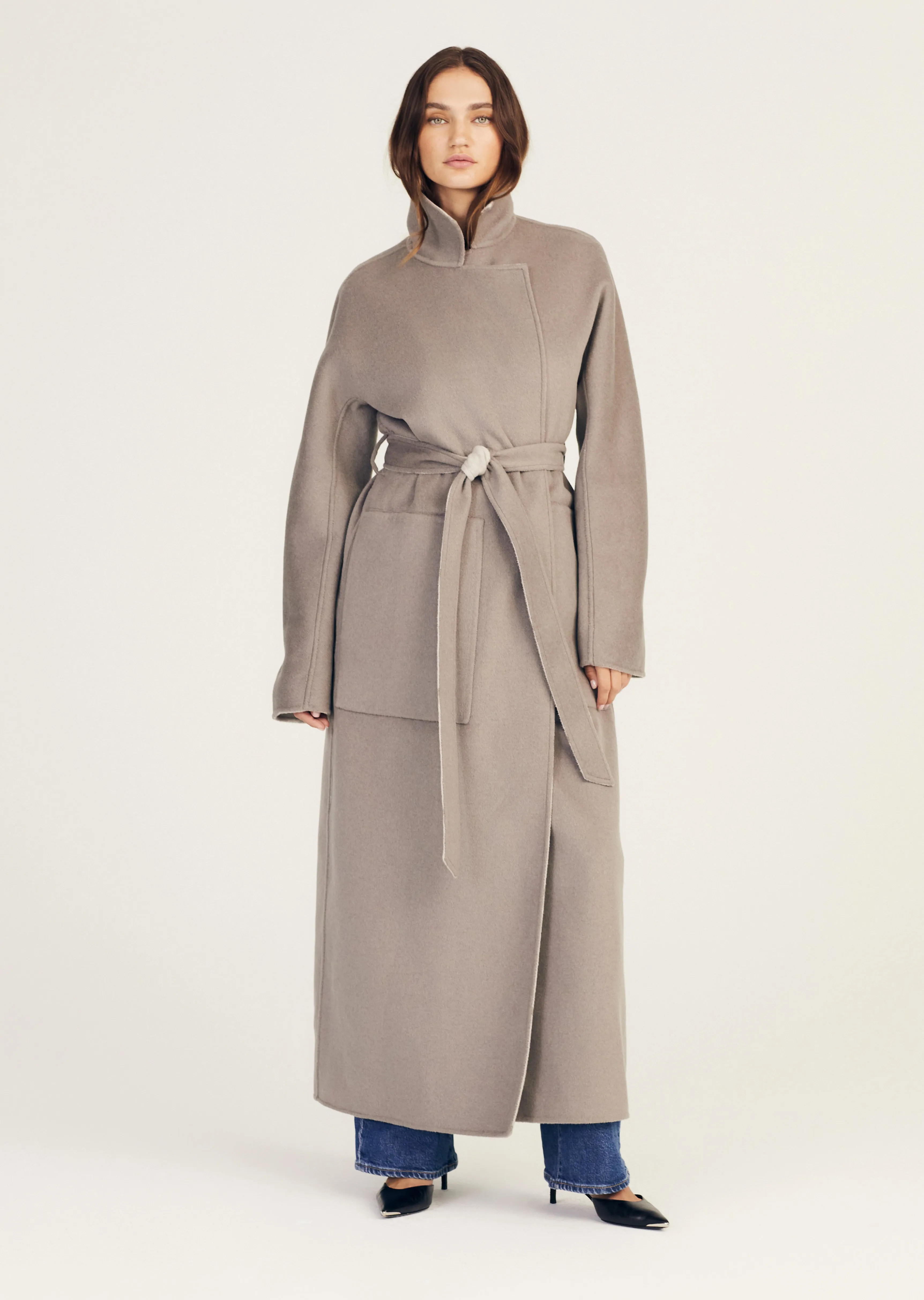 Leone Reversible Double Face Wool Coat - Grey-Sage sold by Derek Lam product image thumbnail 2