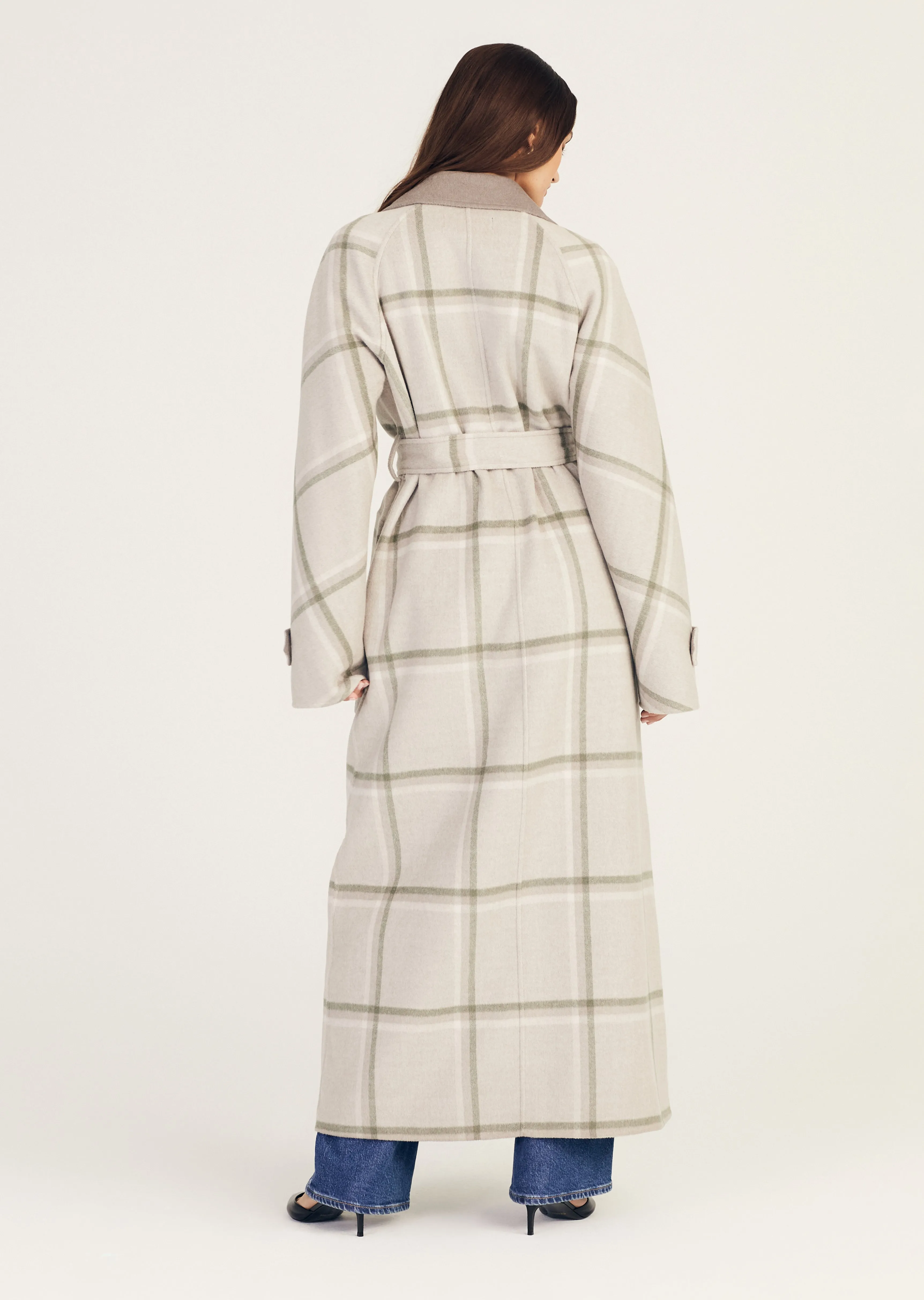 Leone Reversible Double Face Wool Coat - Grey-Sage sold by Derek Lam product image thumbnail 5