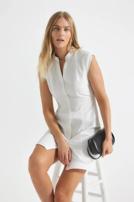 Elyse Dress - White sold by Derek Lam