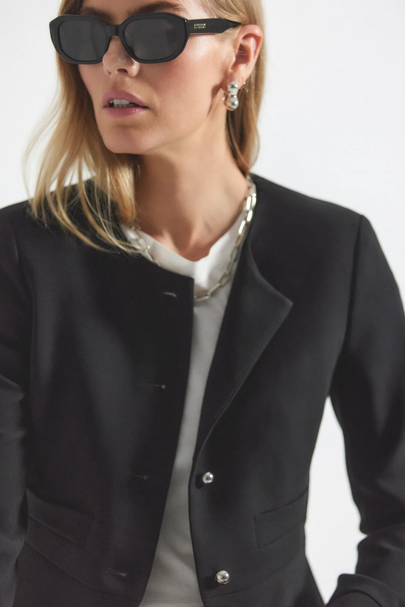 Elizabeth Peplum Jacket - Black sold by Derek Lam product image thumbnail 3