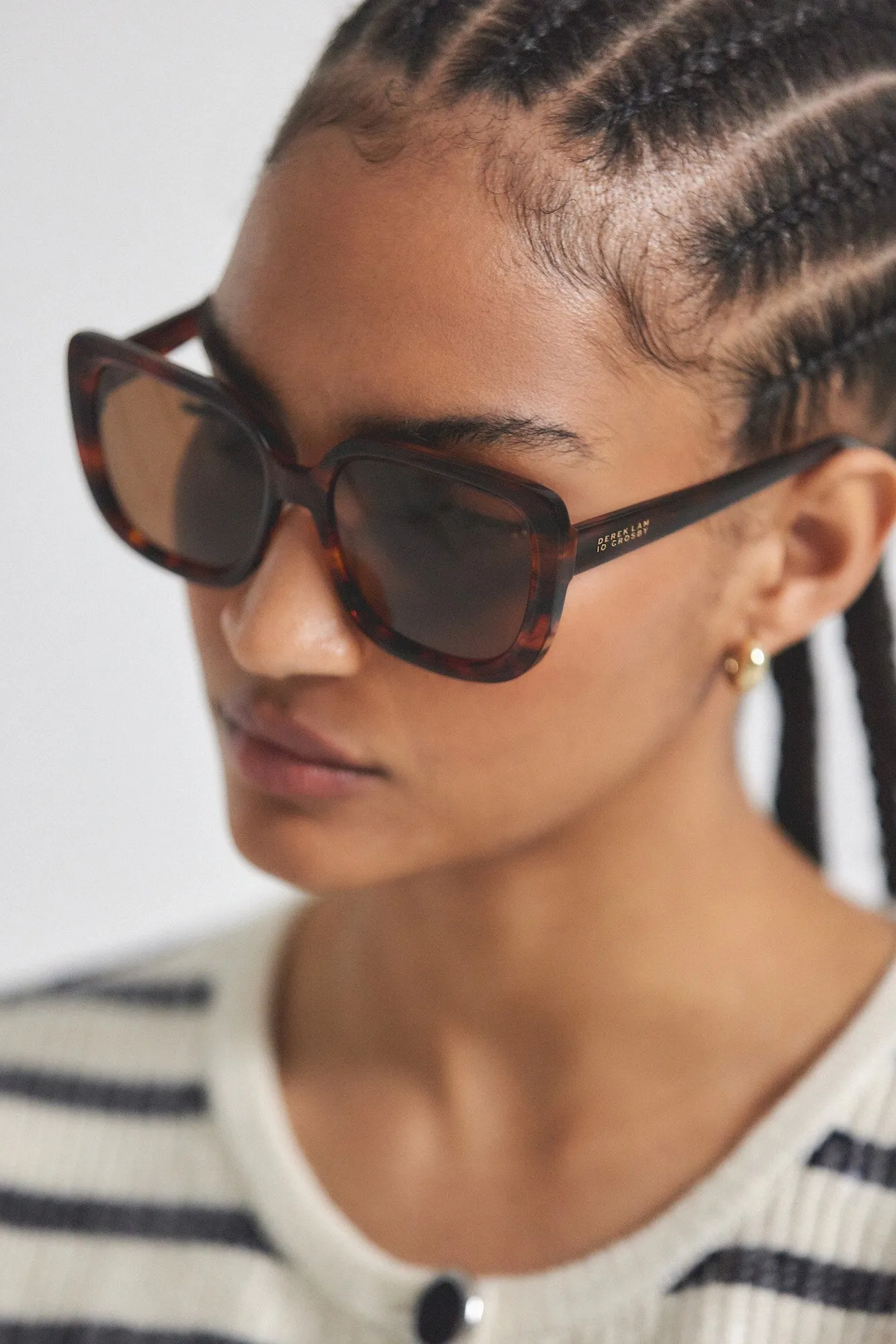 River Square Oversized Sunglasses - Tiger Stripe sold by Derek Lam product image thumbnail 2