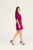 Desiree Short Sleeve Jacket Dress - Cerise sold by Derek Lam