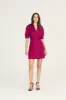 Desiree Short Sleeve Jacket Dress - Cerise sold by Derek Lam