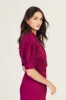 Desiree Short Sleeve Jacket Dress - Cerise sold by Derek Lam