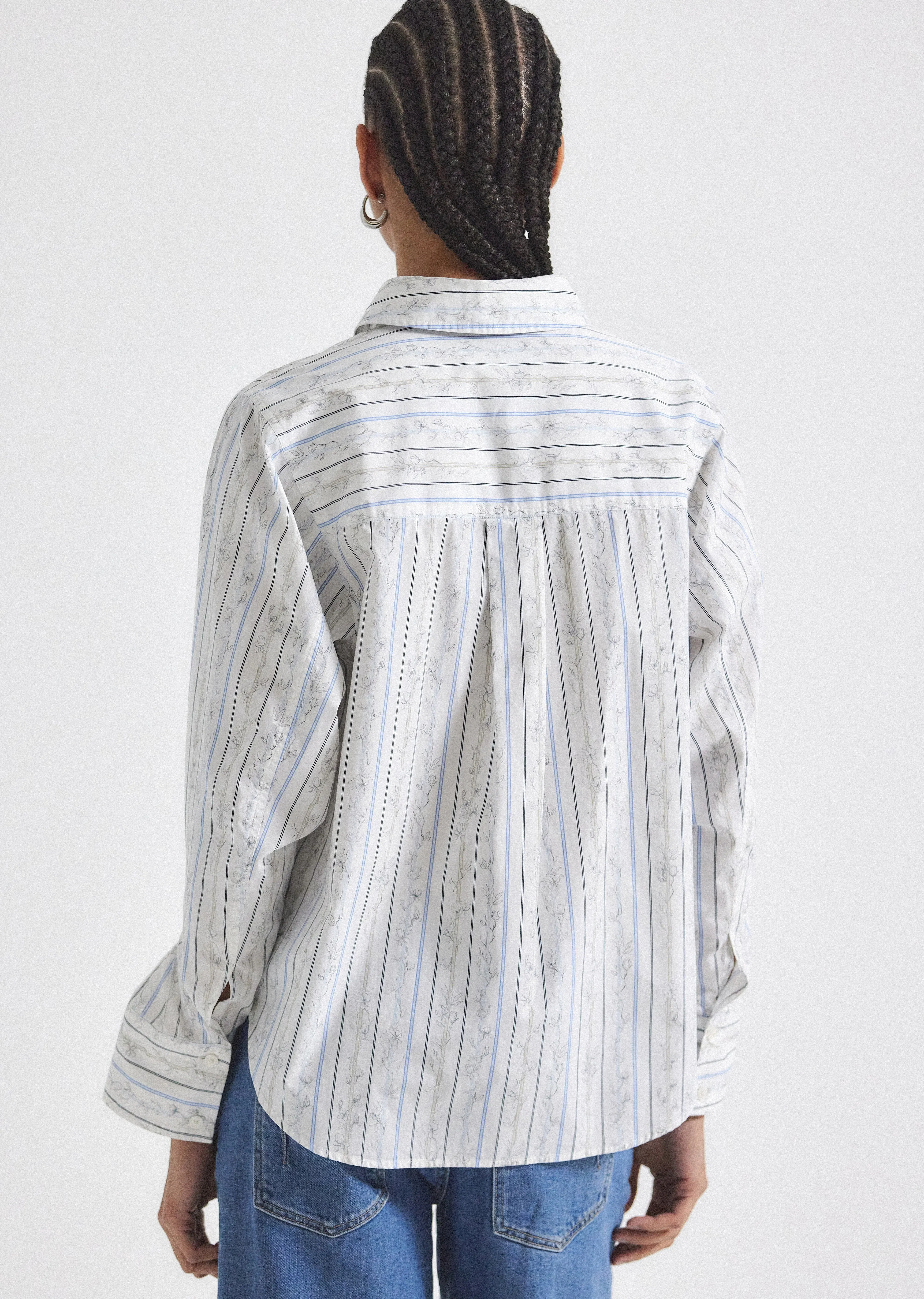 Wesley Shirt - White Multi sold by Derek Lam product image thumbnail 5