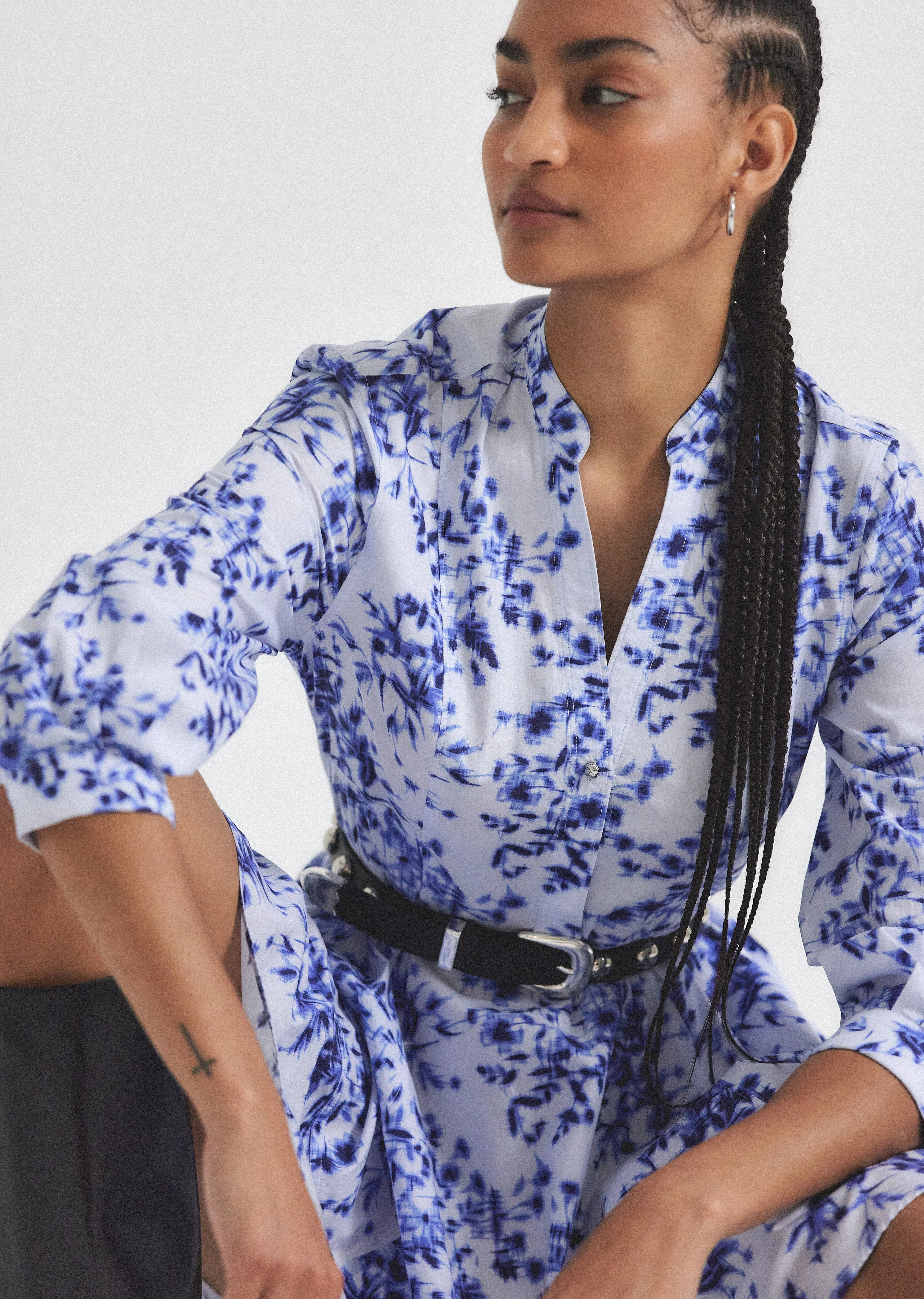 Jessica Mini Dress - Cornflower Multi sold by Derek Lam