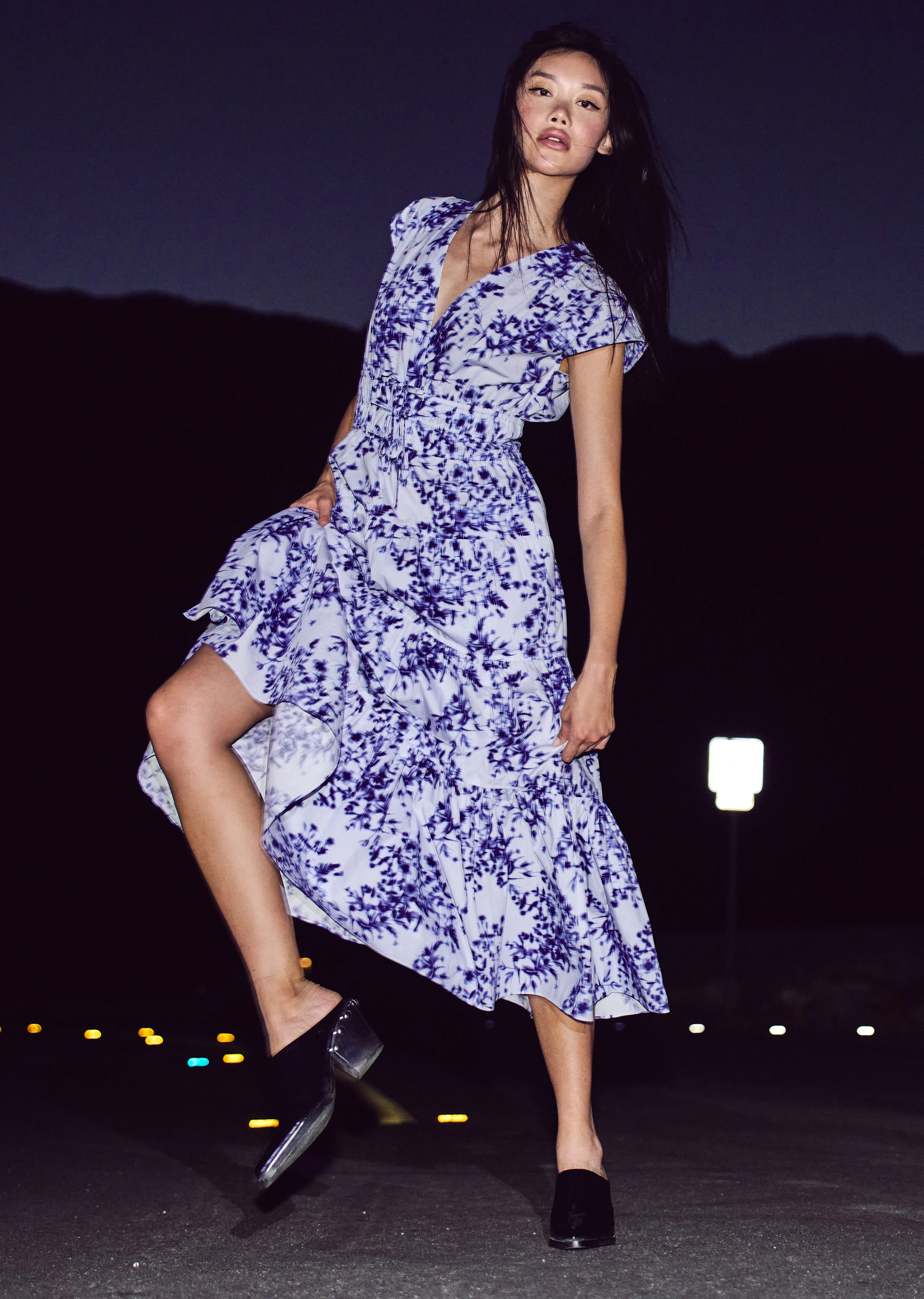 Fatima Dress - Cornflower Multi sold by Derek Lam product image thumbnail 2