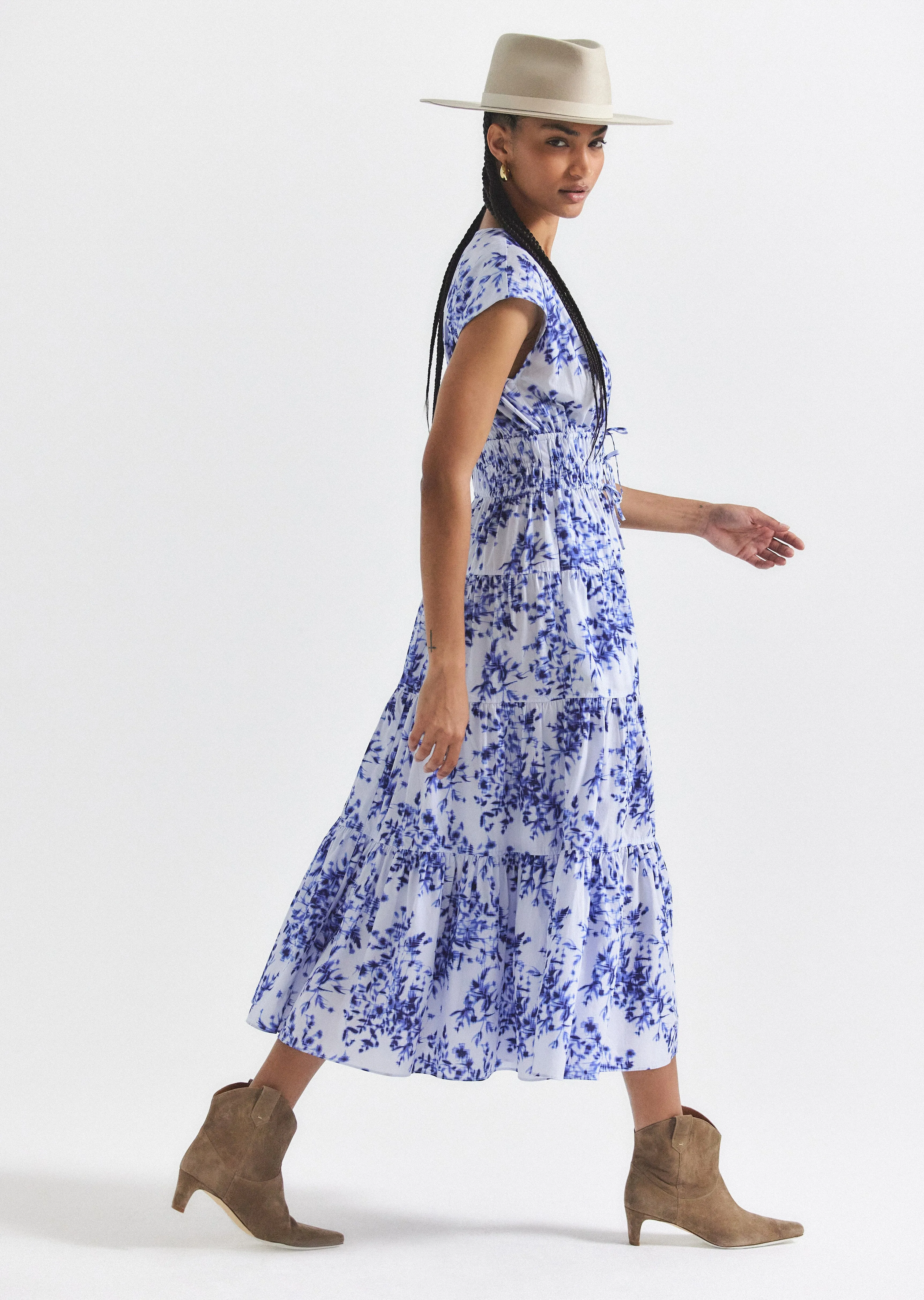 Fatima Dress - Cornflower Multi sold by Derek Lam product image thumbnail 5