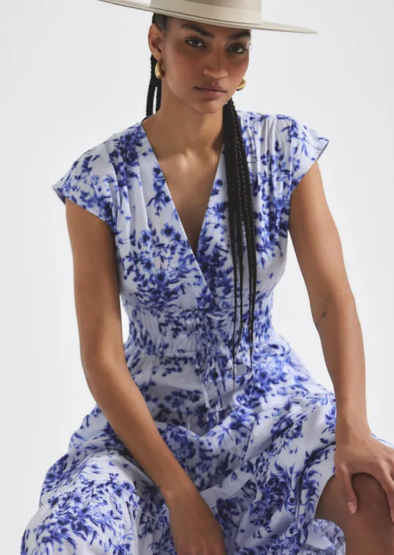 Fatima Dress - Cornflower Multi sold by Derek Lam
