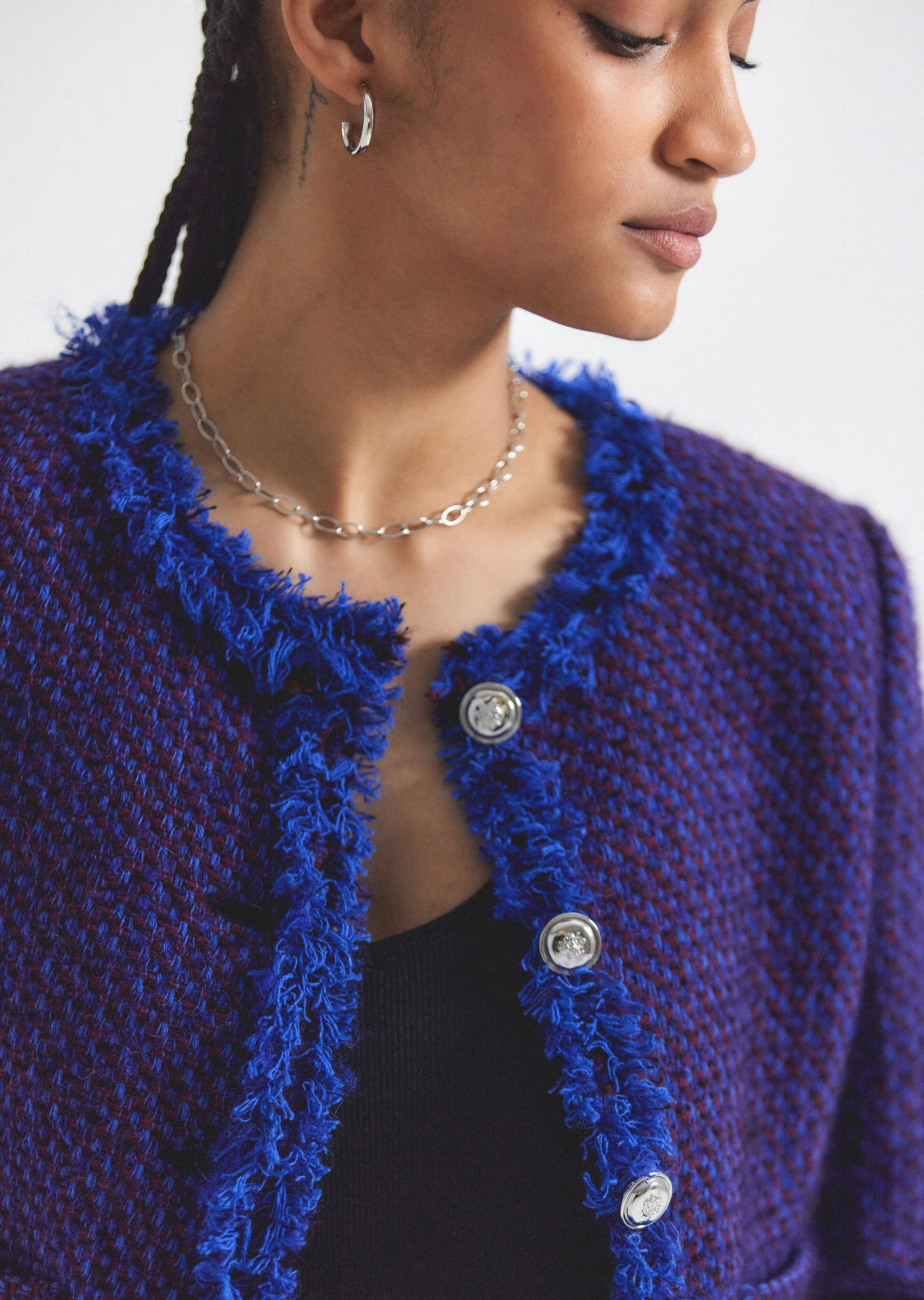 Elizabeth Peplum Jacket - Topaz-Wild Berry sold by Derek Lam product image thumbnail 3