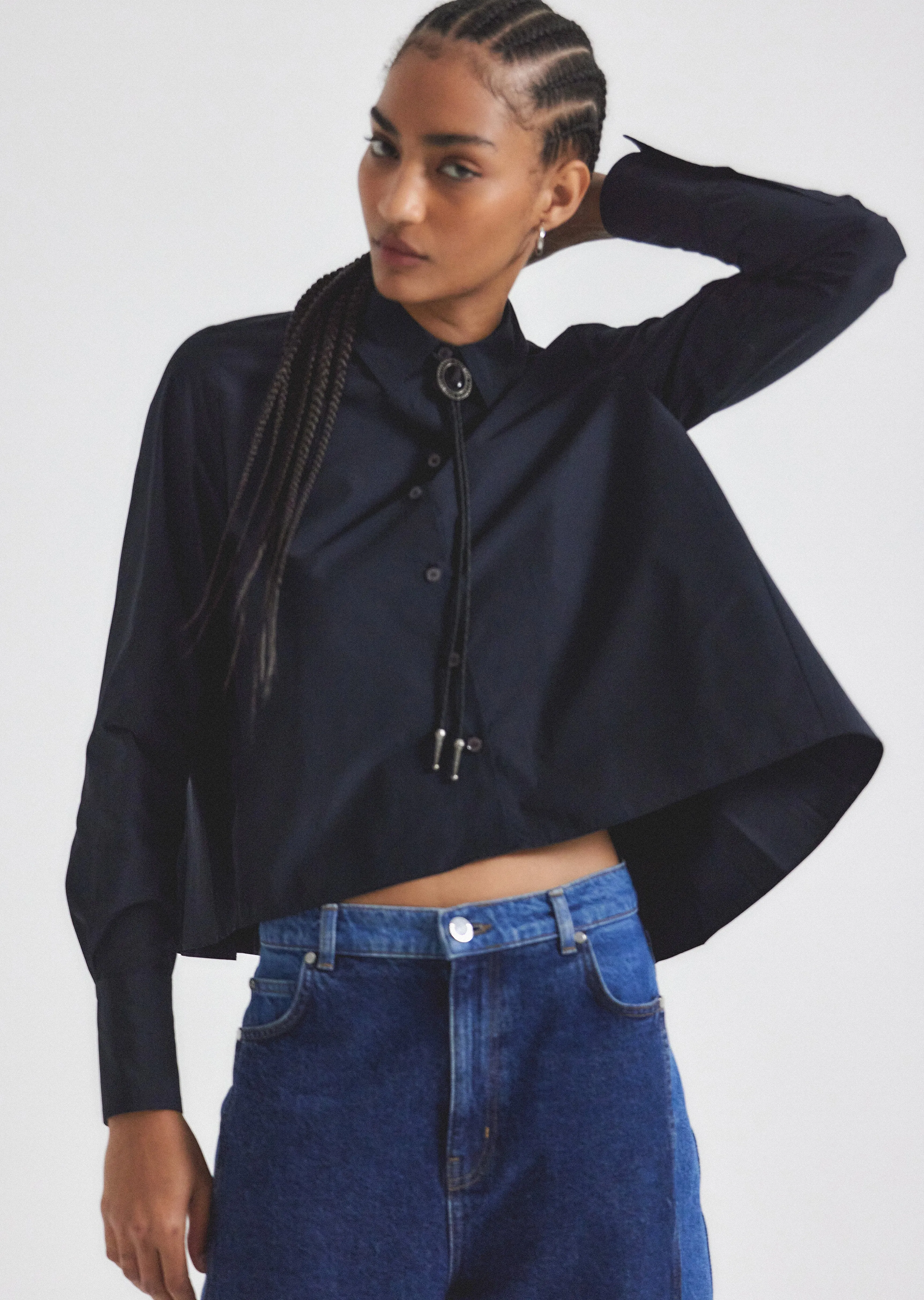 Aria Shirt - Midnight sold by Derek Lam product image thumbnail 3