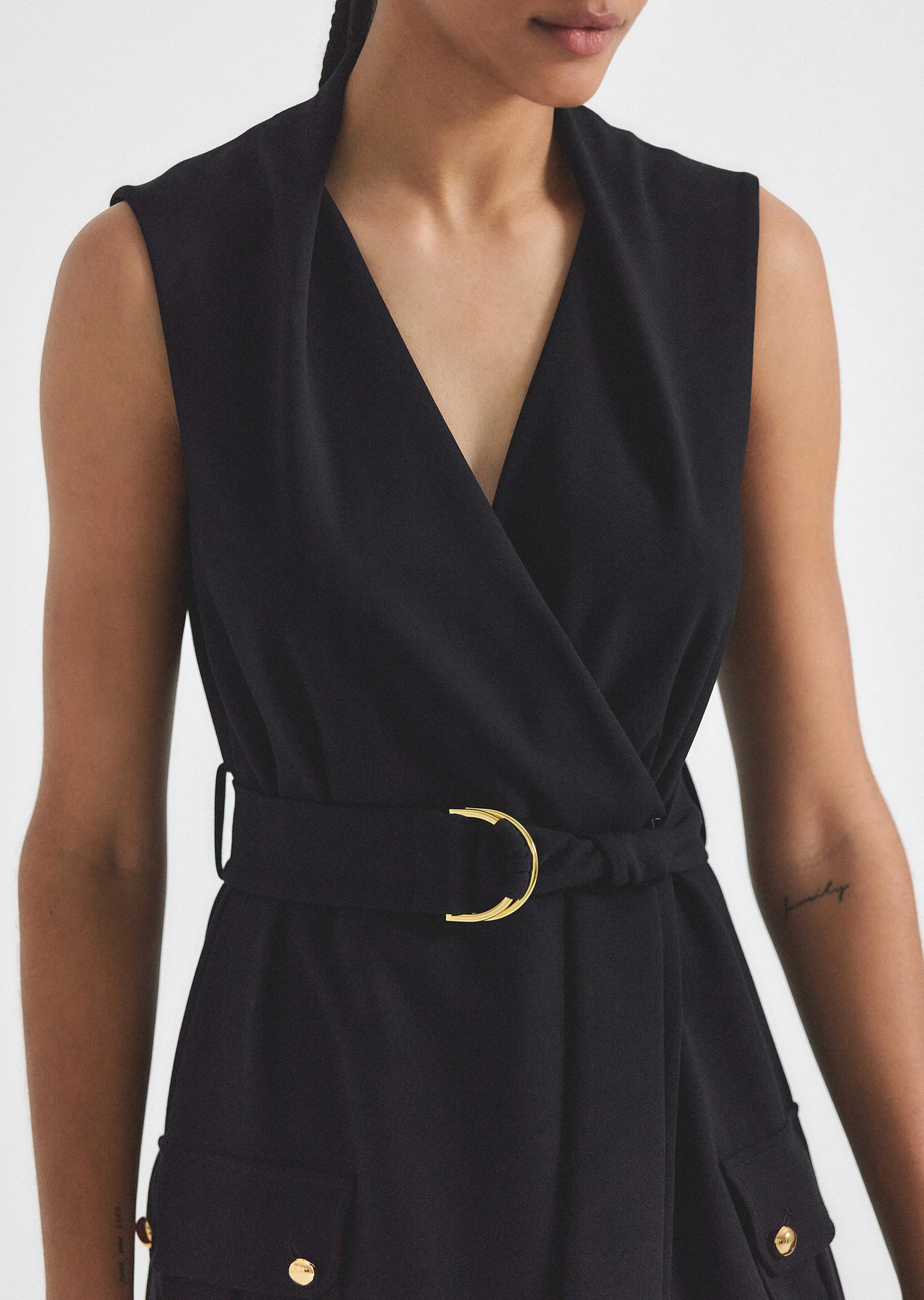 Alana Utility Dress - Black sold by Derek Lam product image thumbnail 4
