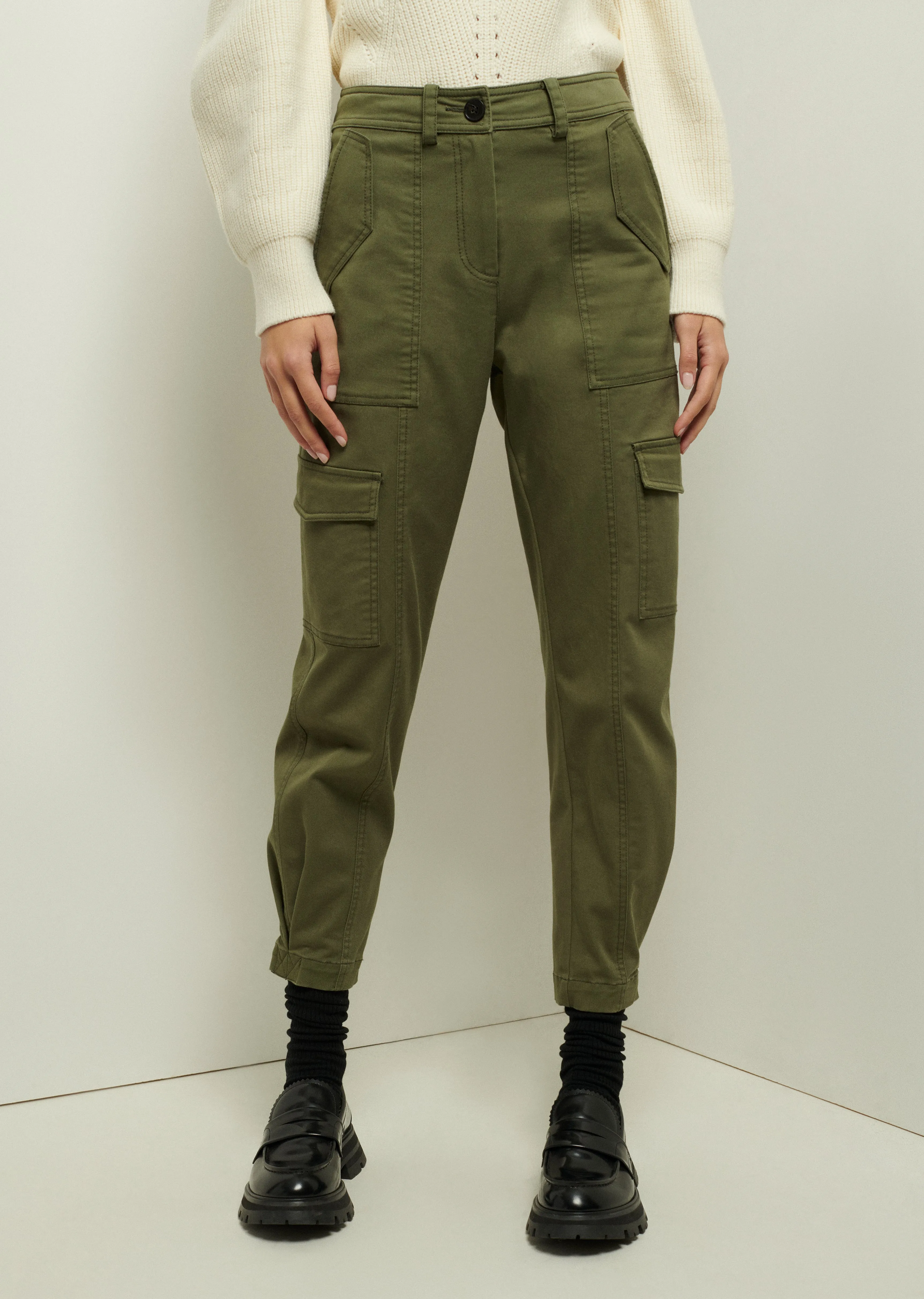 Elian Utility Pants - Fatigue sold by Derek Lam