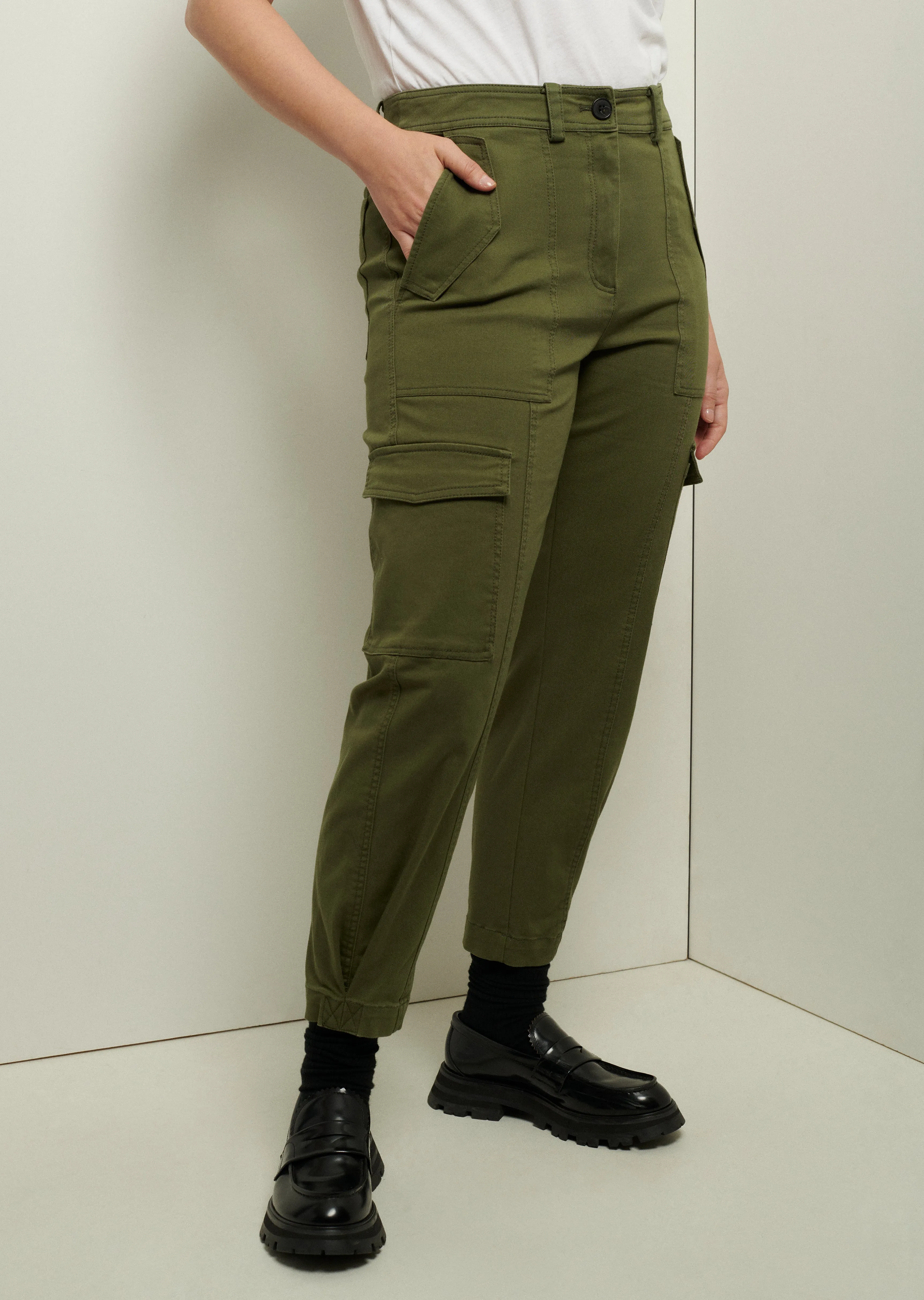 Elian Utility Pants - Fatigue sold by Derek Lam product image thumbnail 4